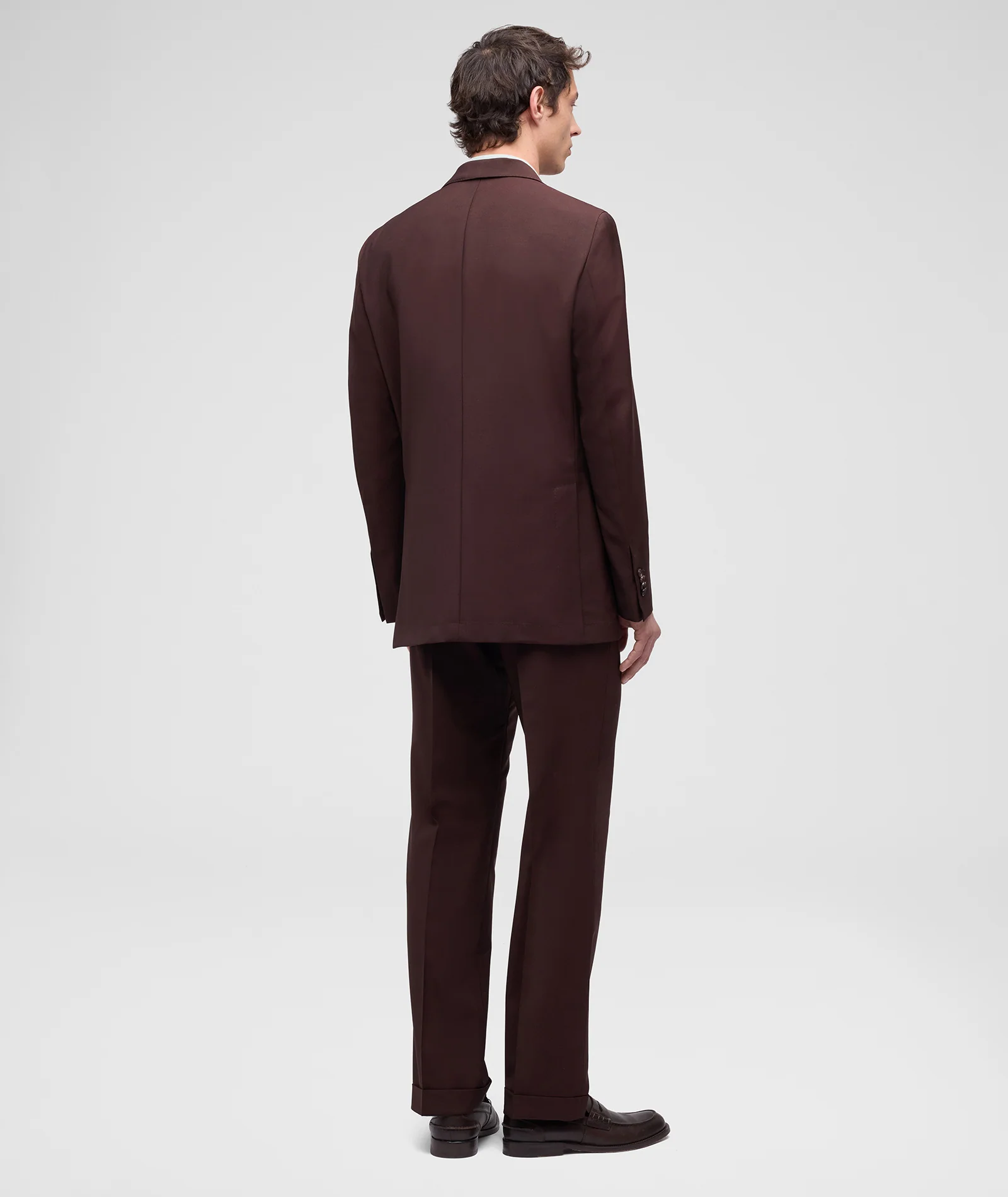 Abito in lana e mohair marrone - Image 3