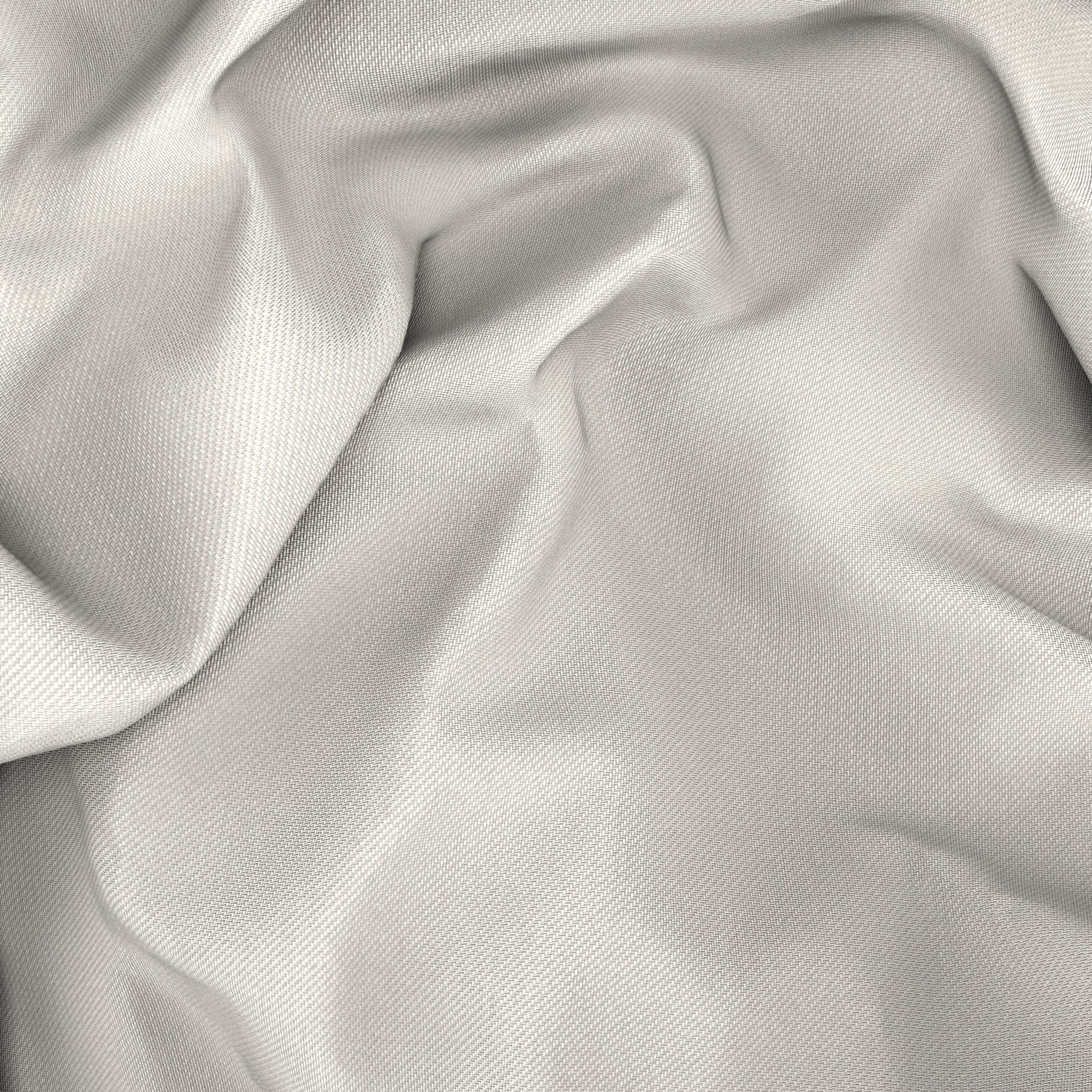 Abito in twill di lana grigio chiaro - Image 4