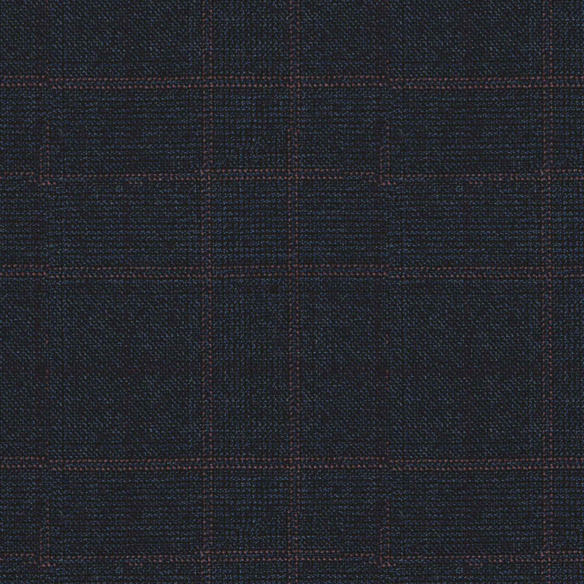 Abito Signature in lana Super 170's a quadri blu e rosso - Image 4