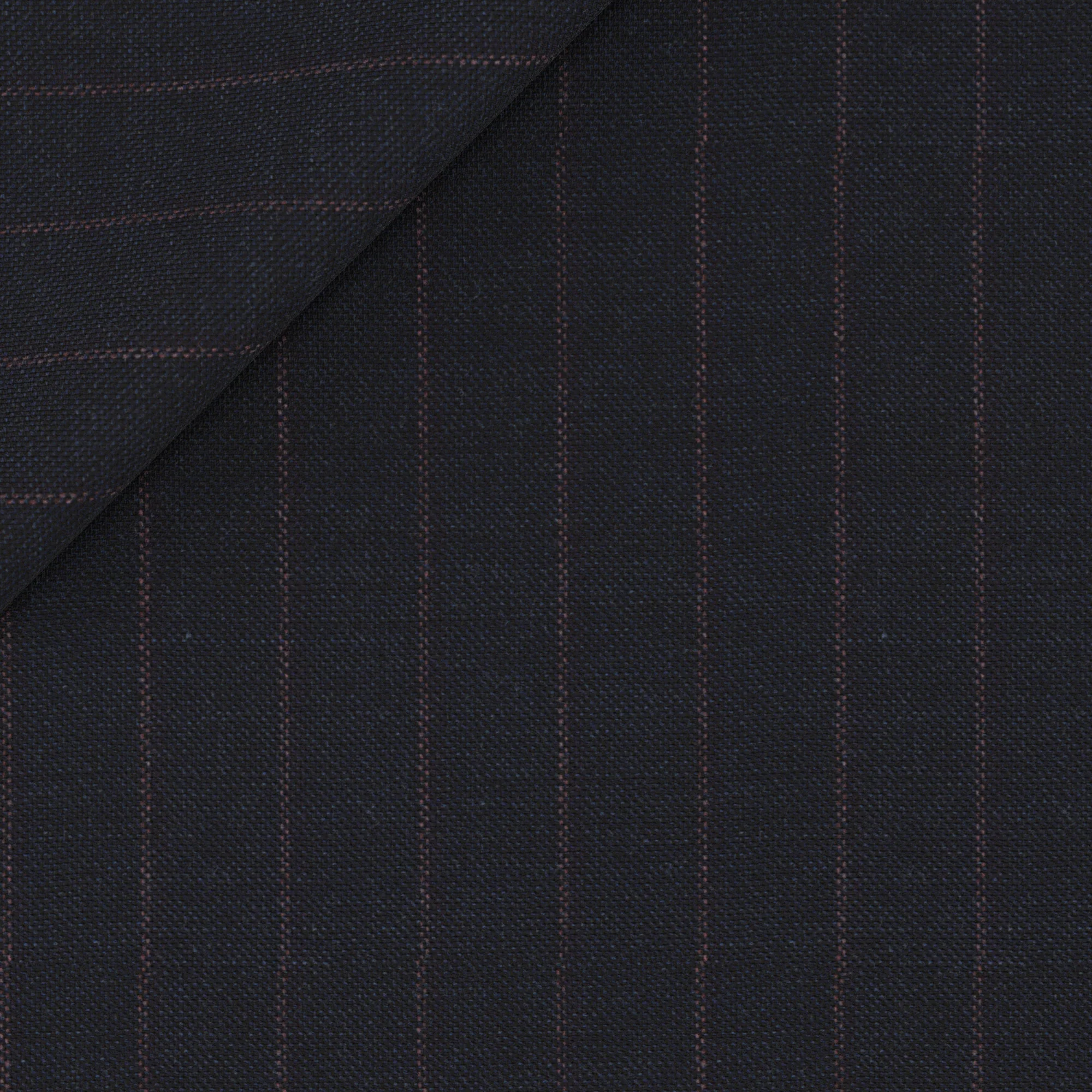 Abito Signature in lana Super 170's blu gessato rosso - Image 2
