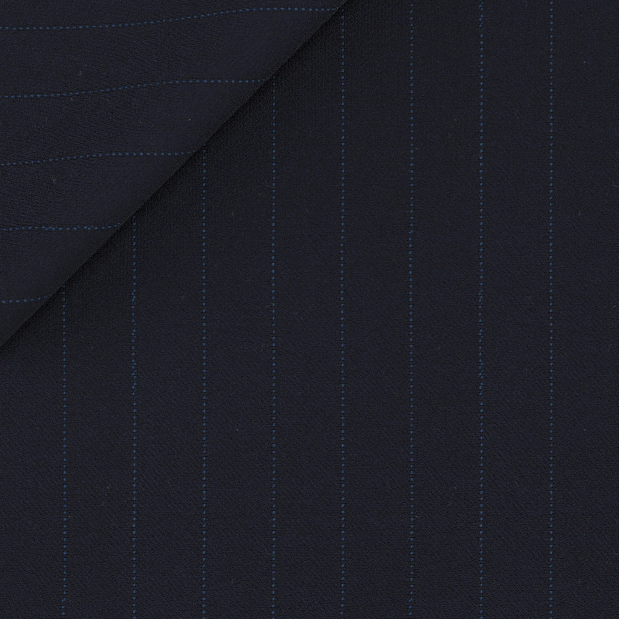 Abito Signature in lana Super 170's gessato blu e azzurro - Image 2