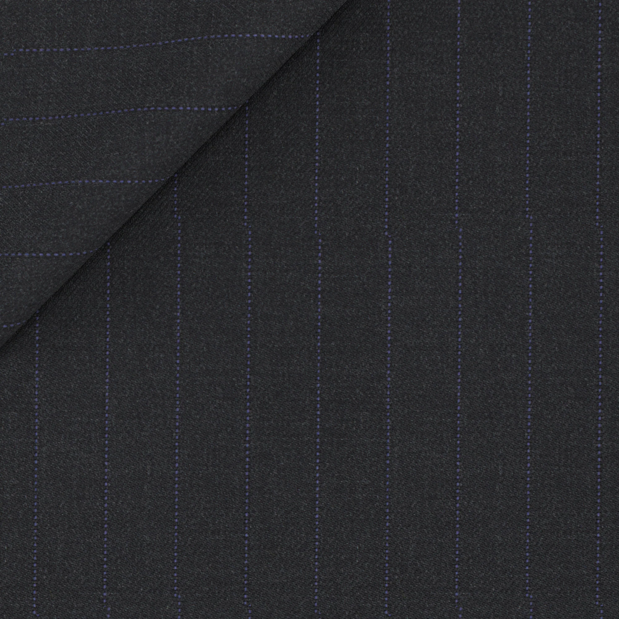Abito Signature in lana Super 170's gessato grigio e lilla - Image 2