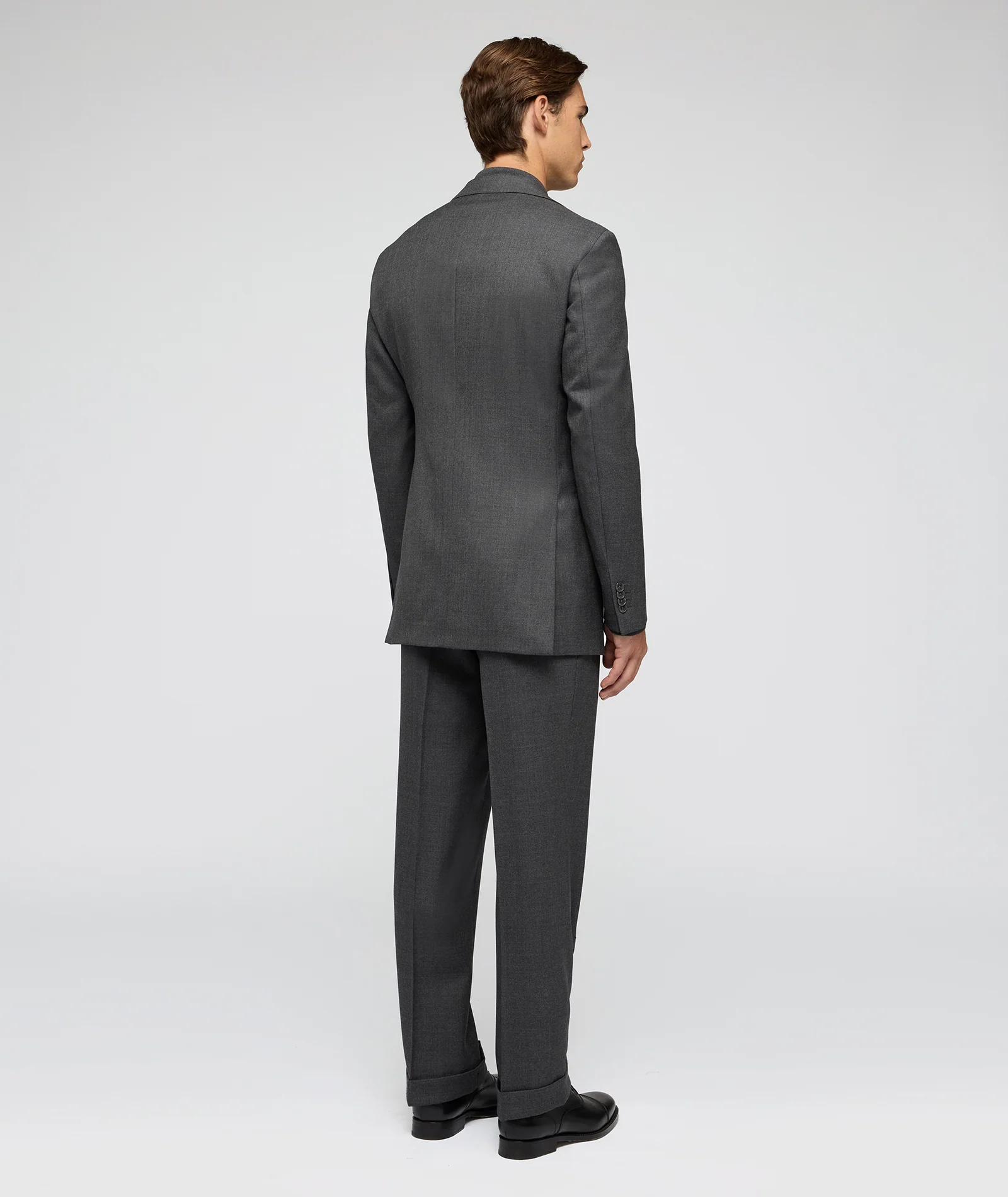 Abito Su Misura da Uomo grigio in twill di lana - Image 4