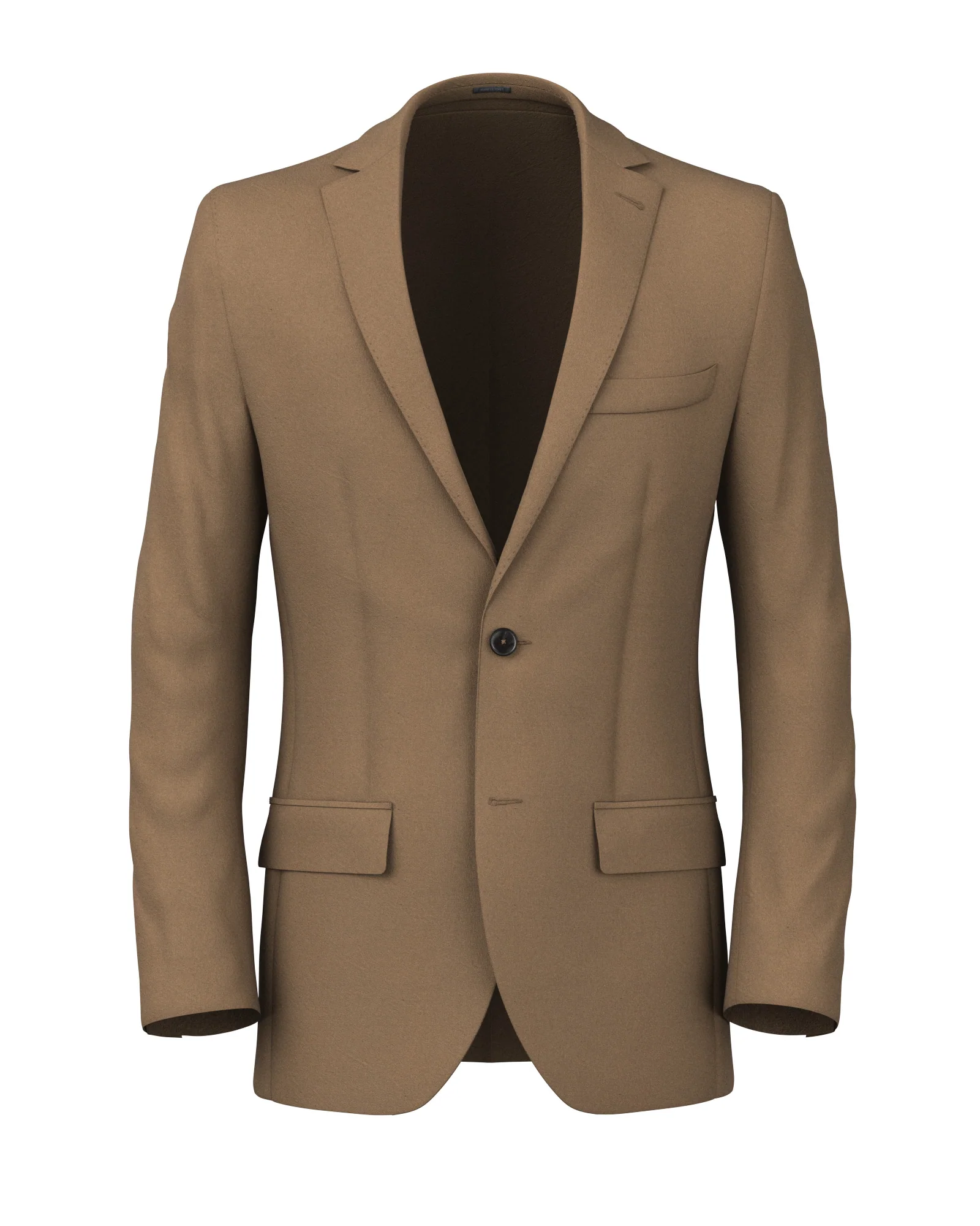 Blazer beige in twill di cotone e seta