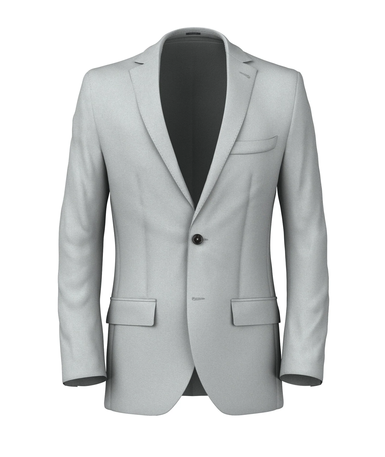 Blazer Grigio Argento Twill