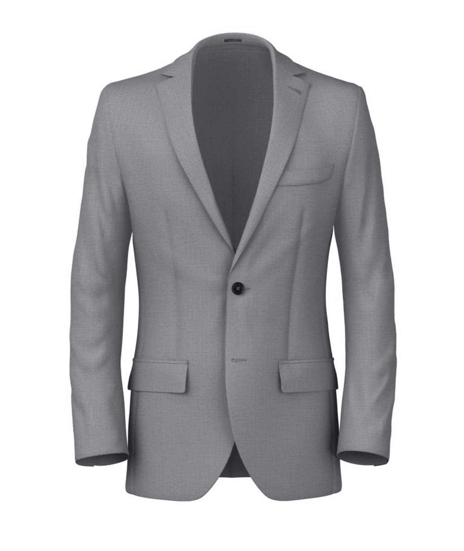 Blazer Grigio chiaro in Tela di Lana 110s