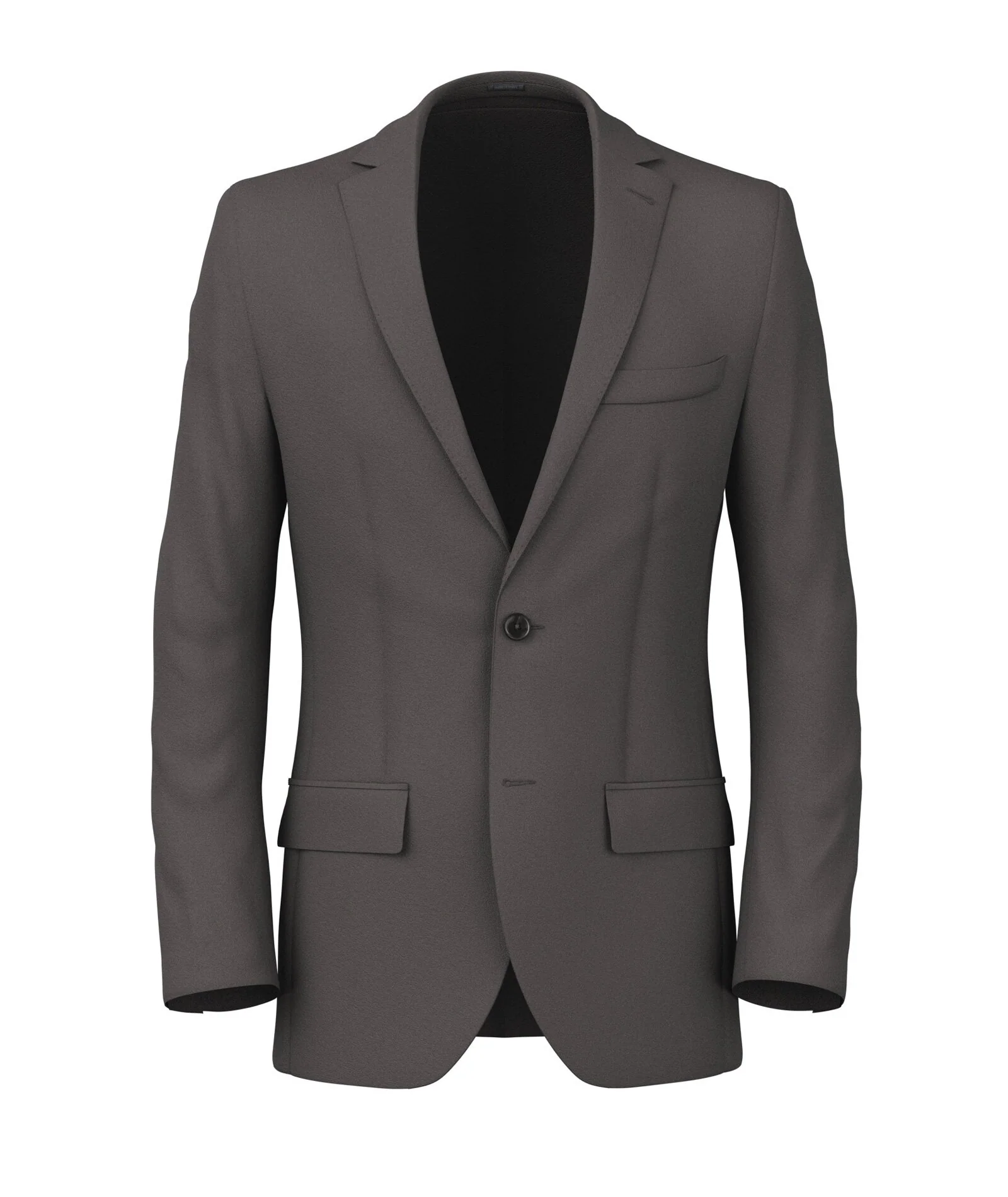 Blazer grigio in flanella di lana