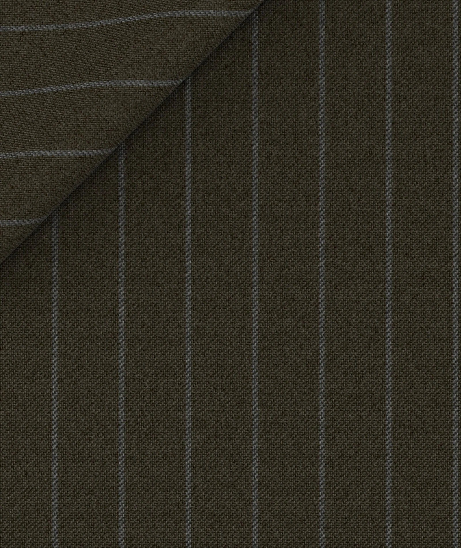 Blazer grigio mélange in twill di lana gessato - Image 3
