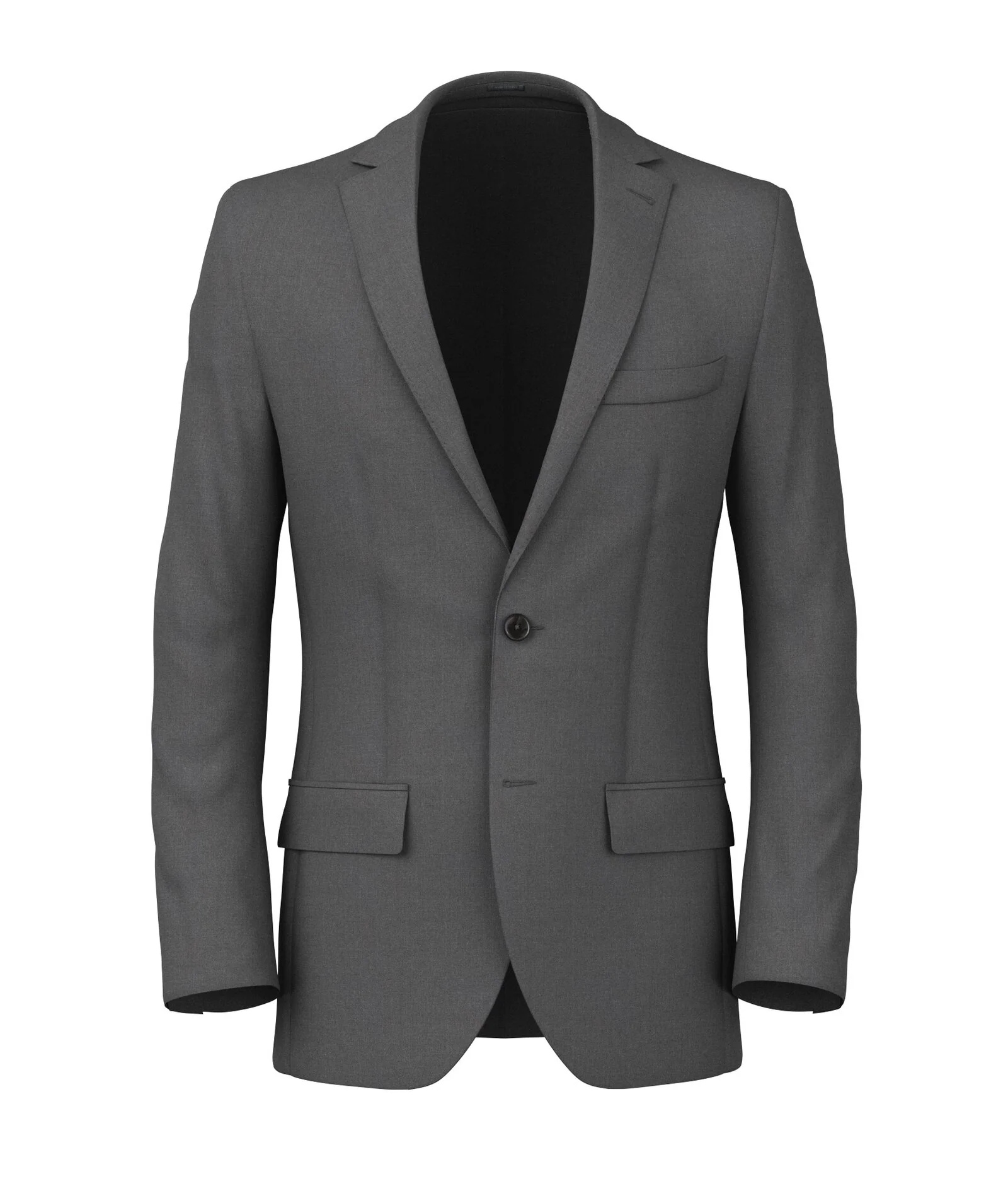 Blazer Grigio Tela Pura Lana Merino