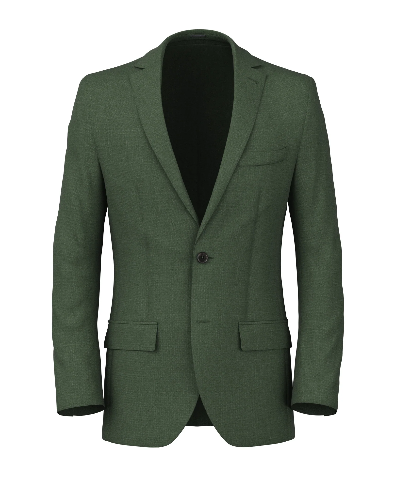 Blazer Hopsack natural stretch verde scuro
