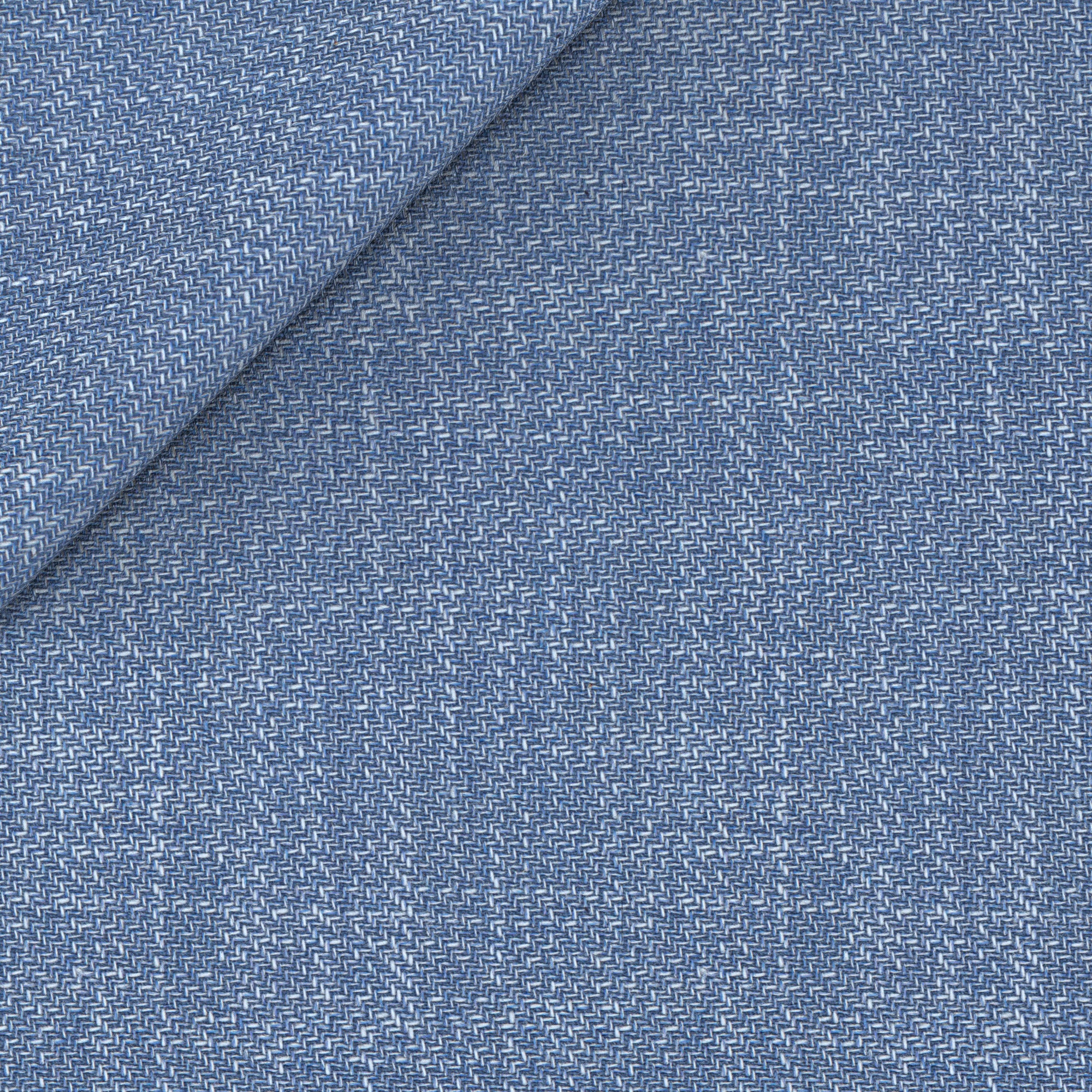 Blazer in cotone lana celeste mélange - Image 4