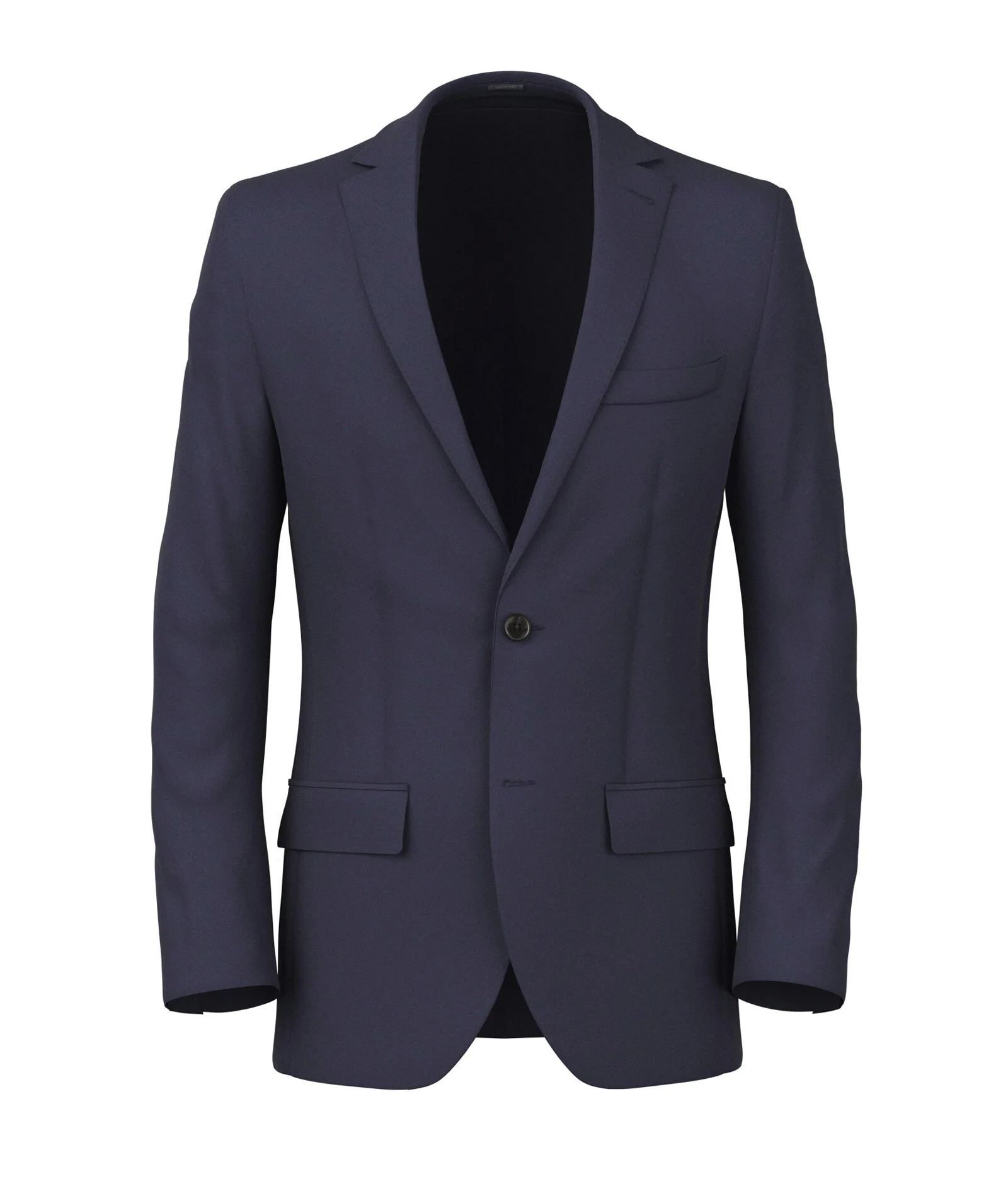 Blazer in lana e cashmere blu