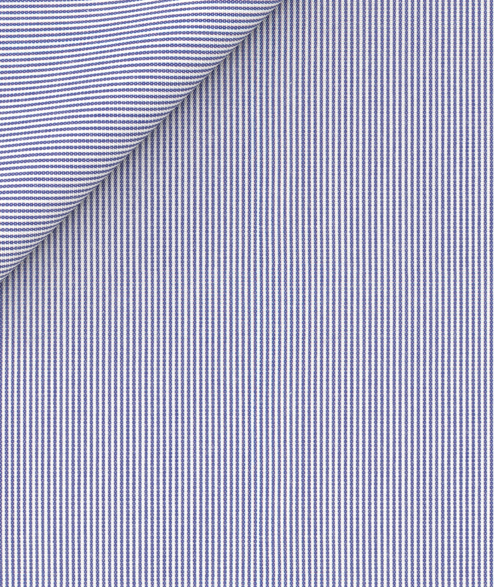 blu in pin point di cotone