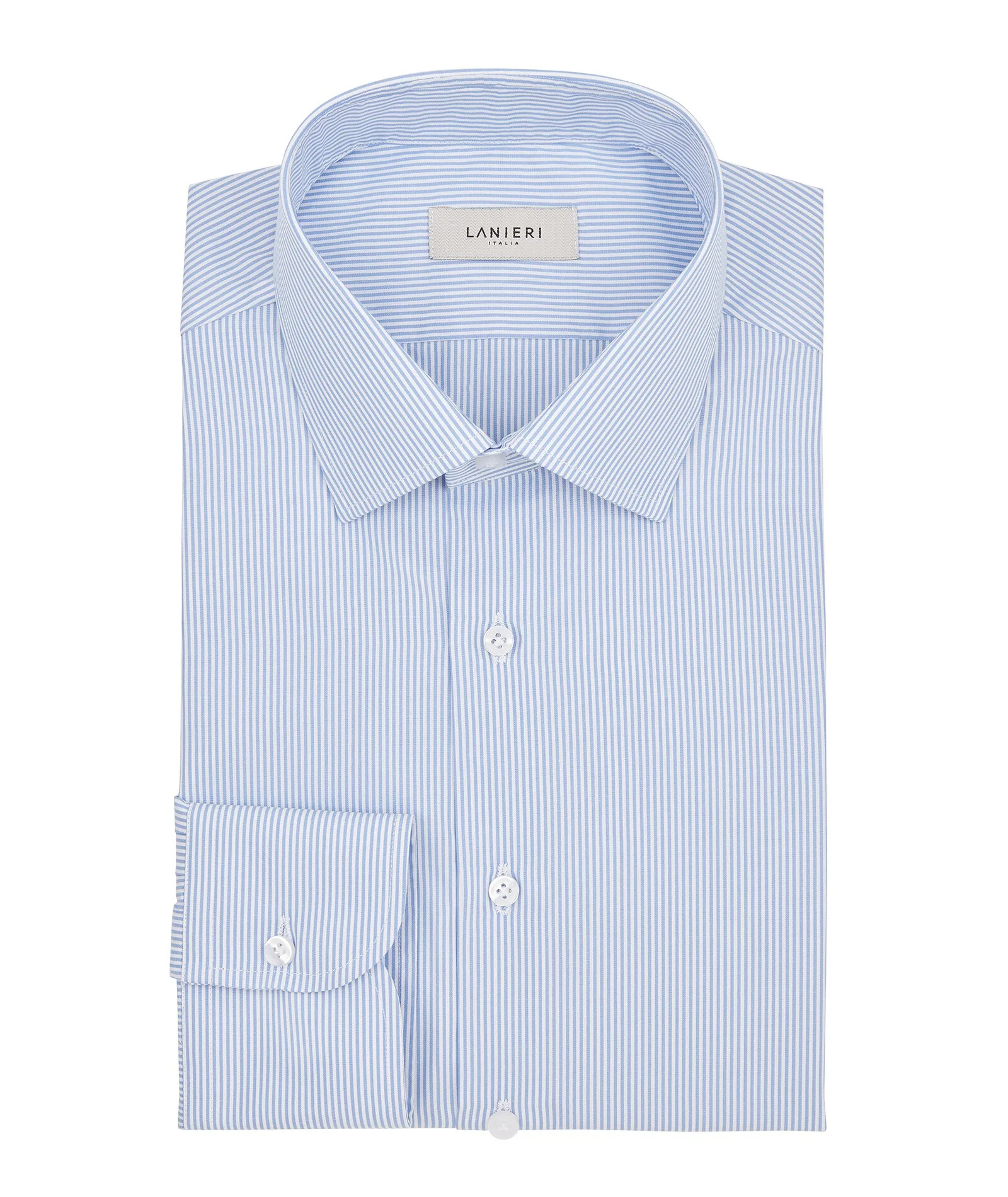 Camicia 100% Cotone Popeline Azzurro - Image 3