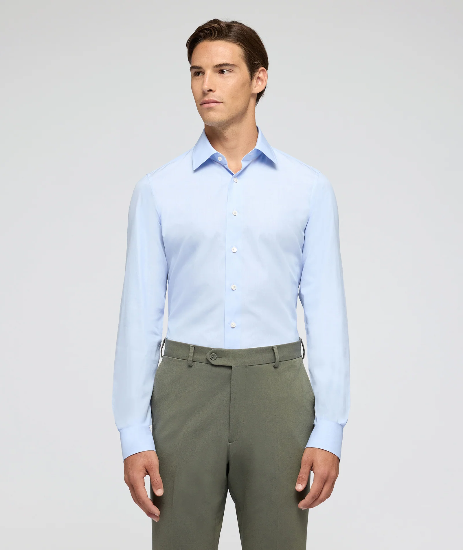 Camicia Azzurra Fil-à-fil