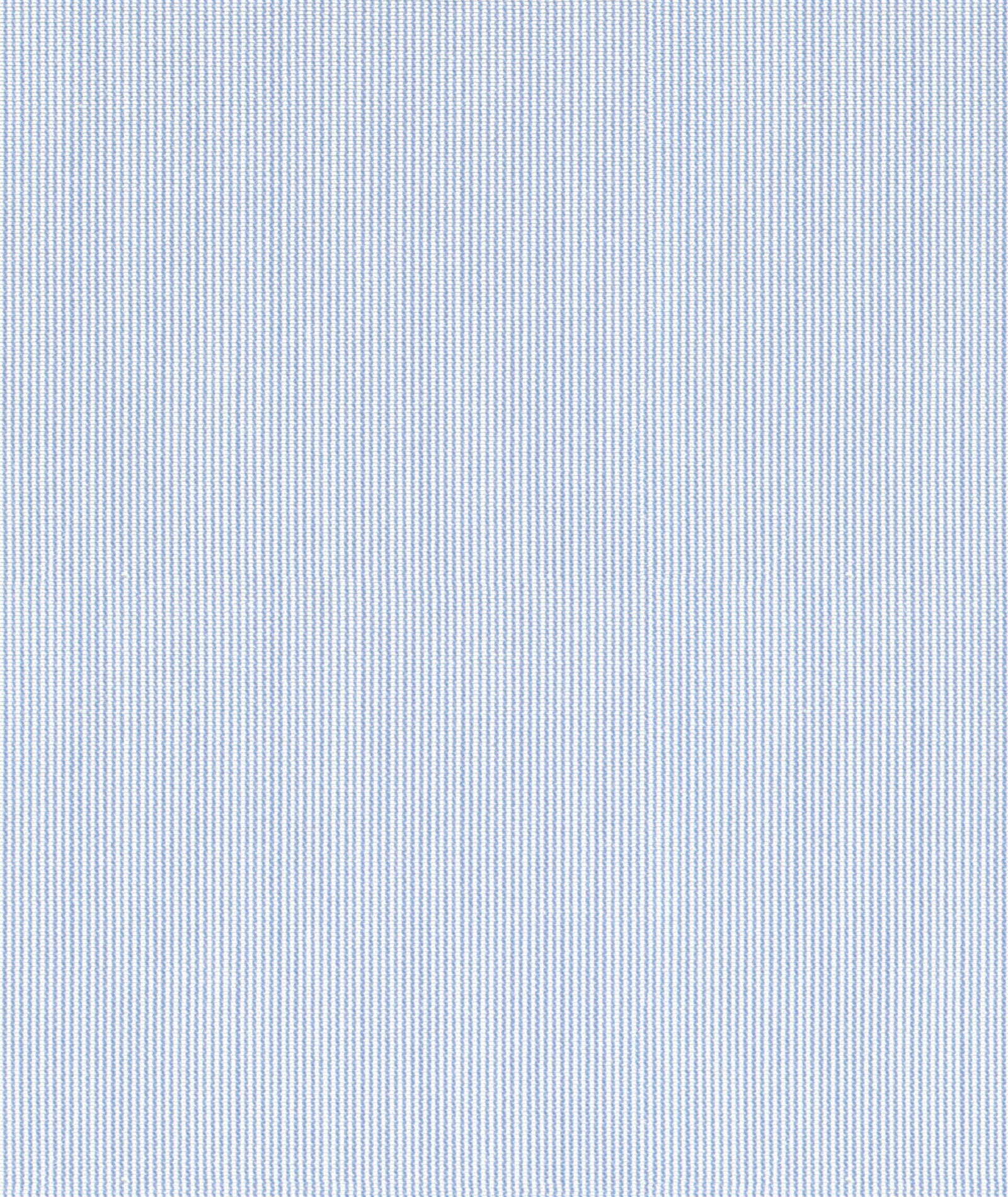 Camicia Azzurra in Microriga Pin Point di Cotone - Image 6