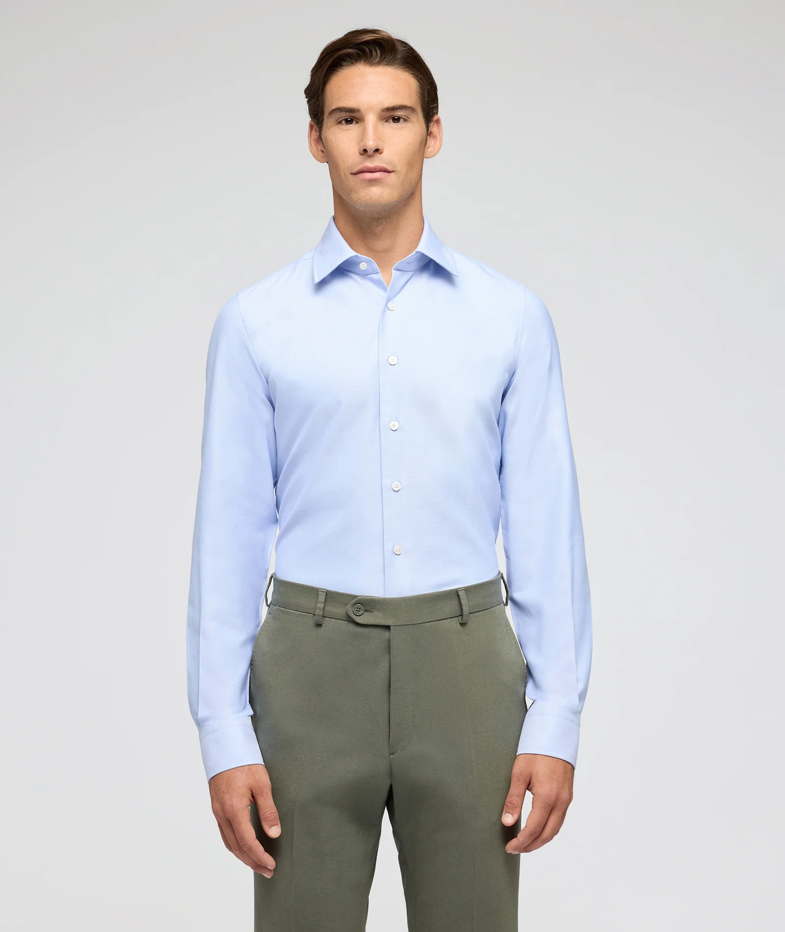 Camicia Azzurra in Oxford di Cotone