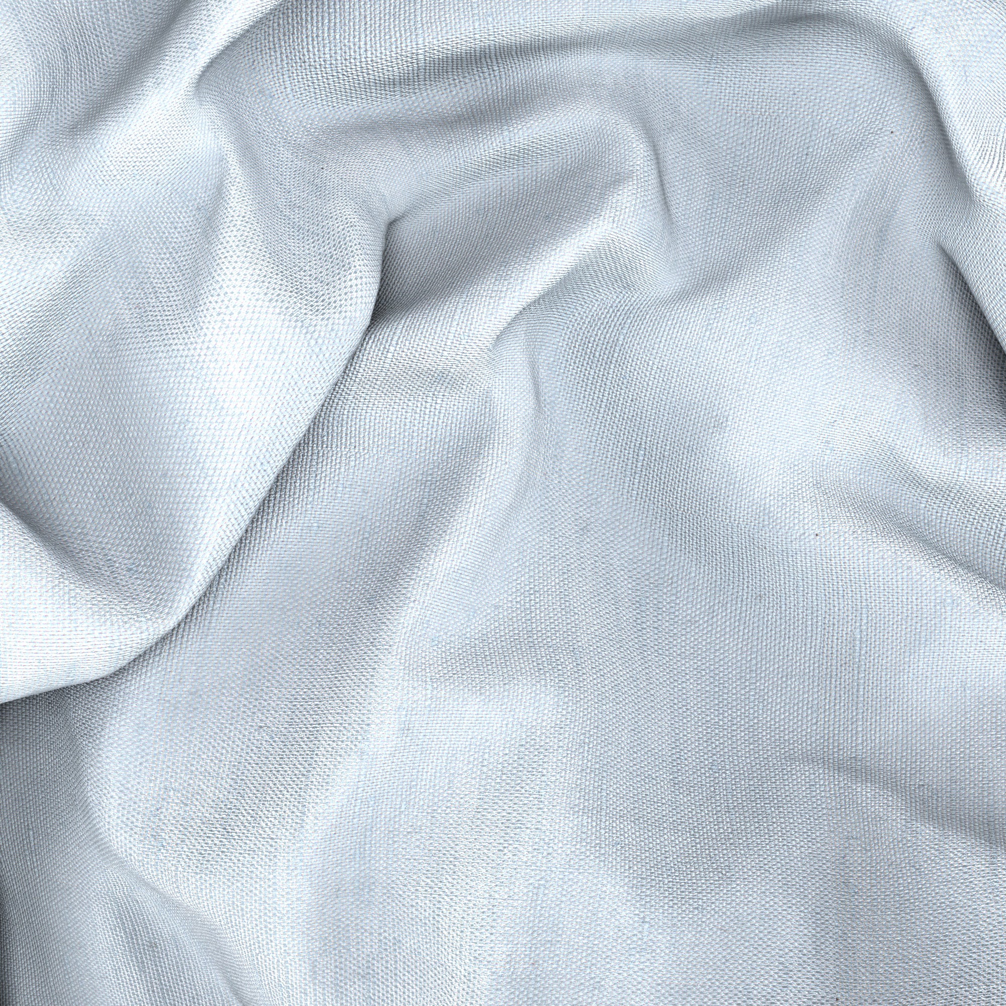 Camicia azzurro in cotone e lino - Image 6