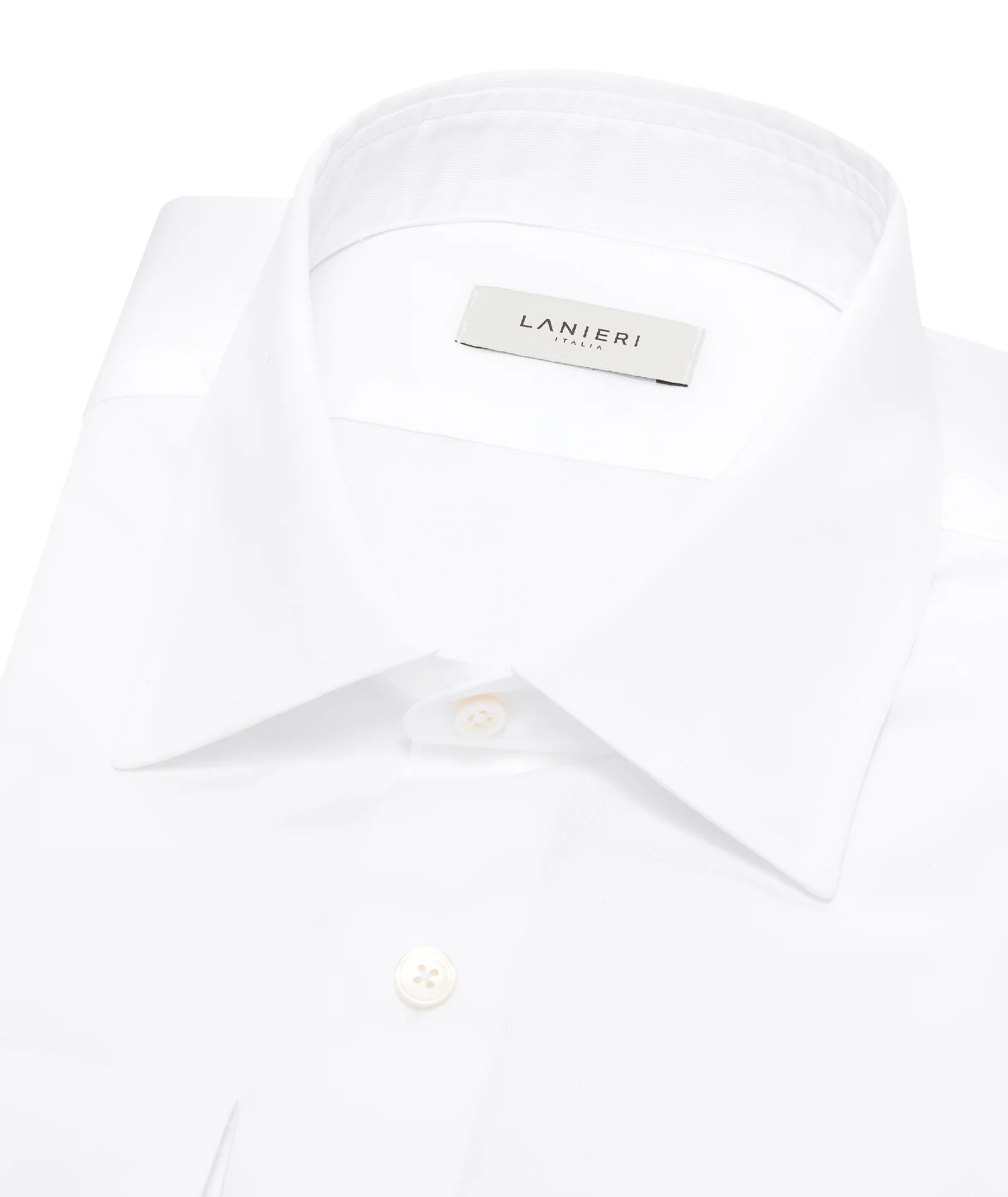 Camicia Bianca in Dobby di Cotone - Image 3