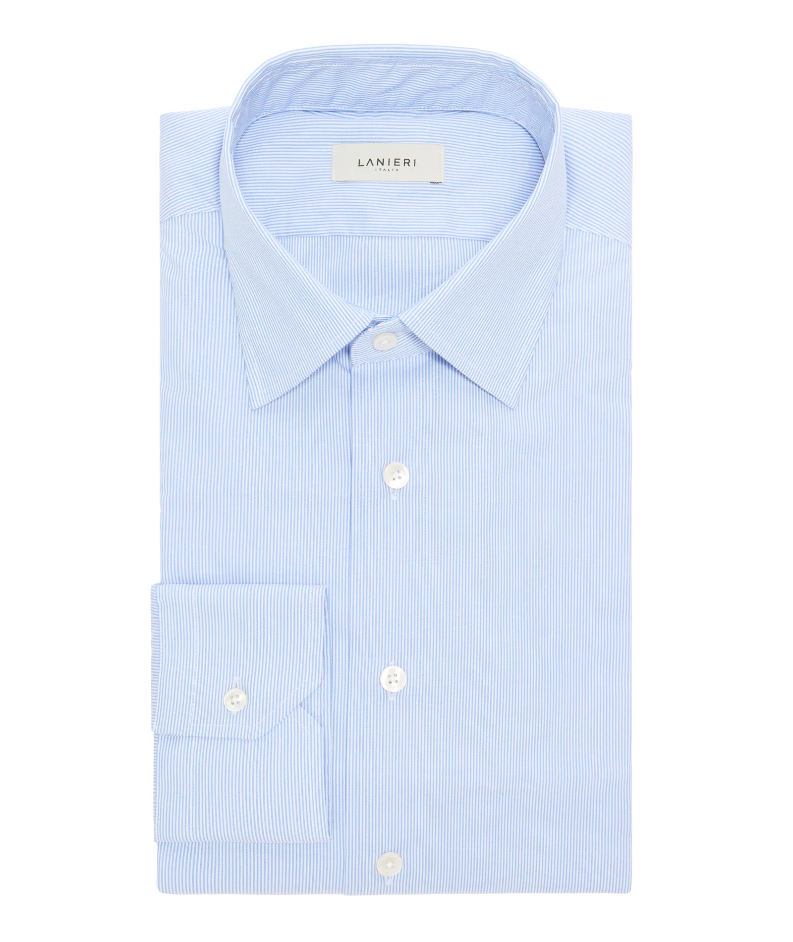 Camicia Easy Iron Azzurra Righe - Image 2
