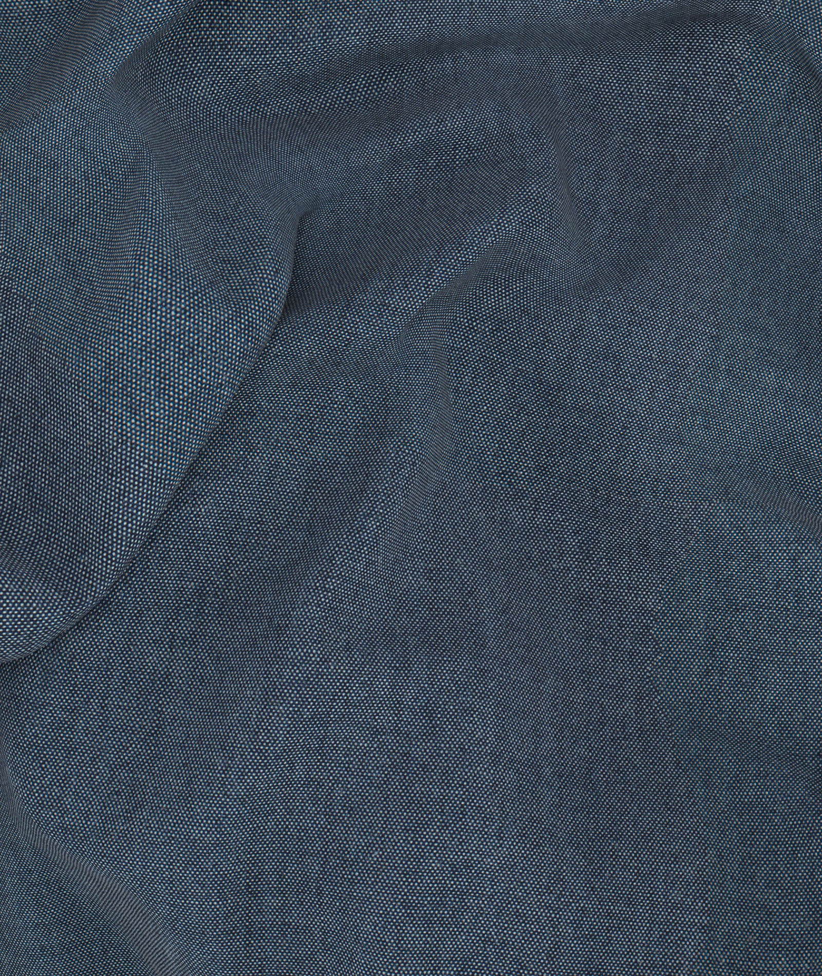 Camicia in cotone chambray blu scuro - Image 6