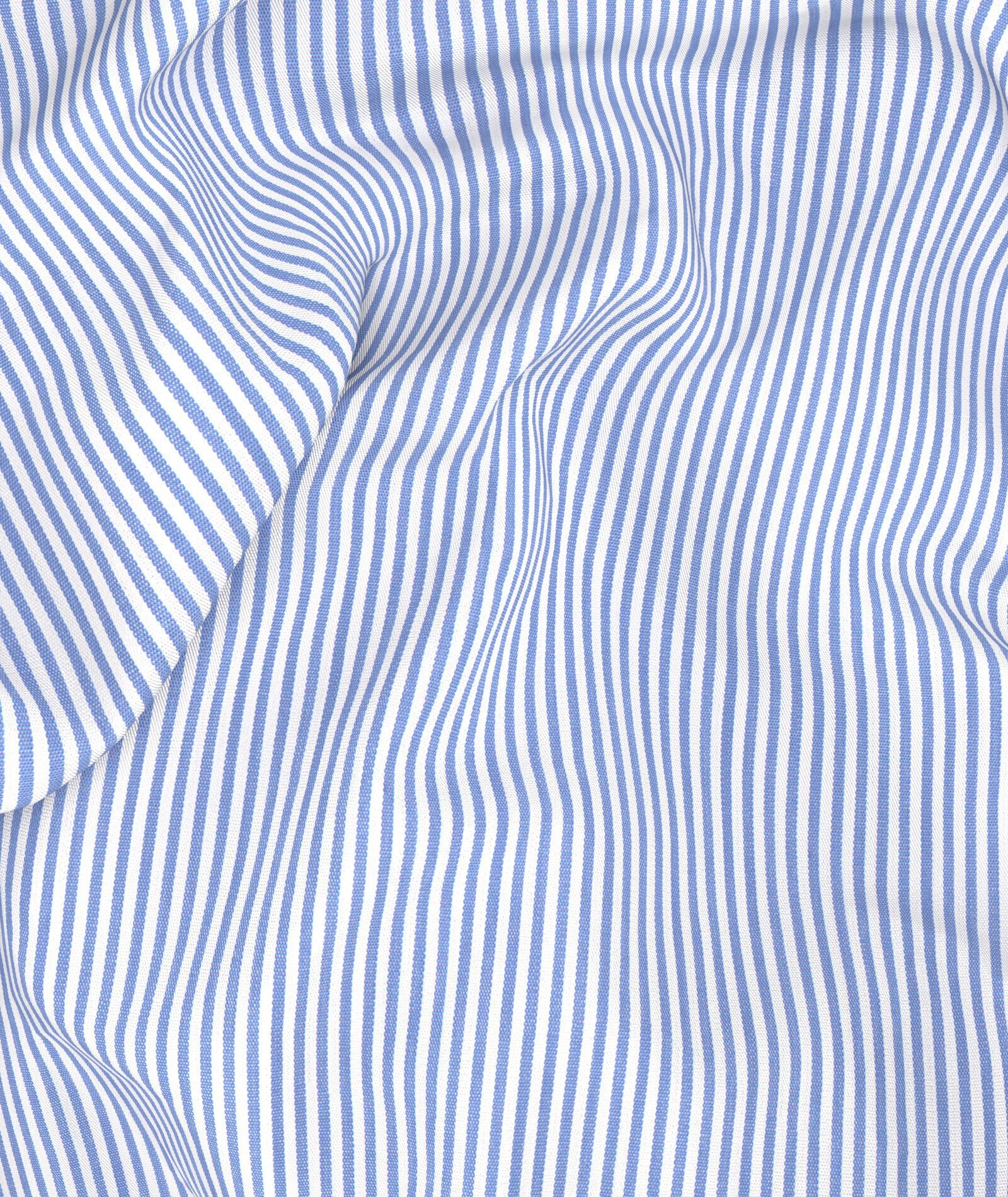 Camicia Microriga azzurra in Popeline di Cotone - Image 6