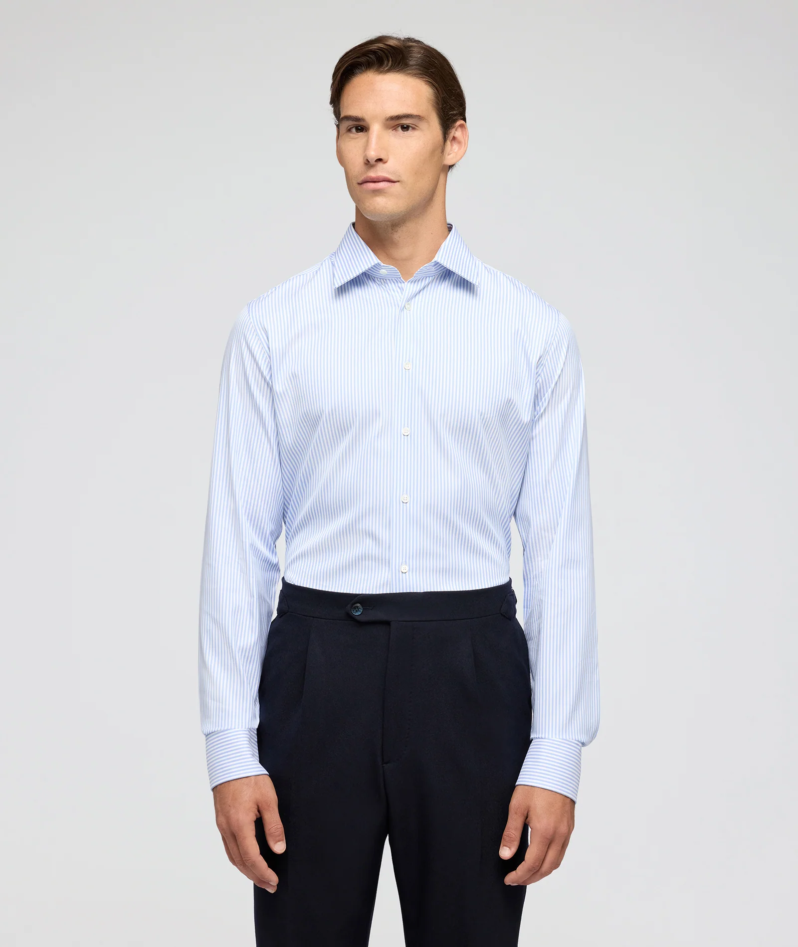 Camicia Righe Azzurre Pinpoint