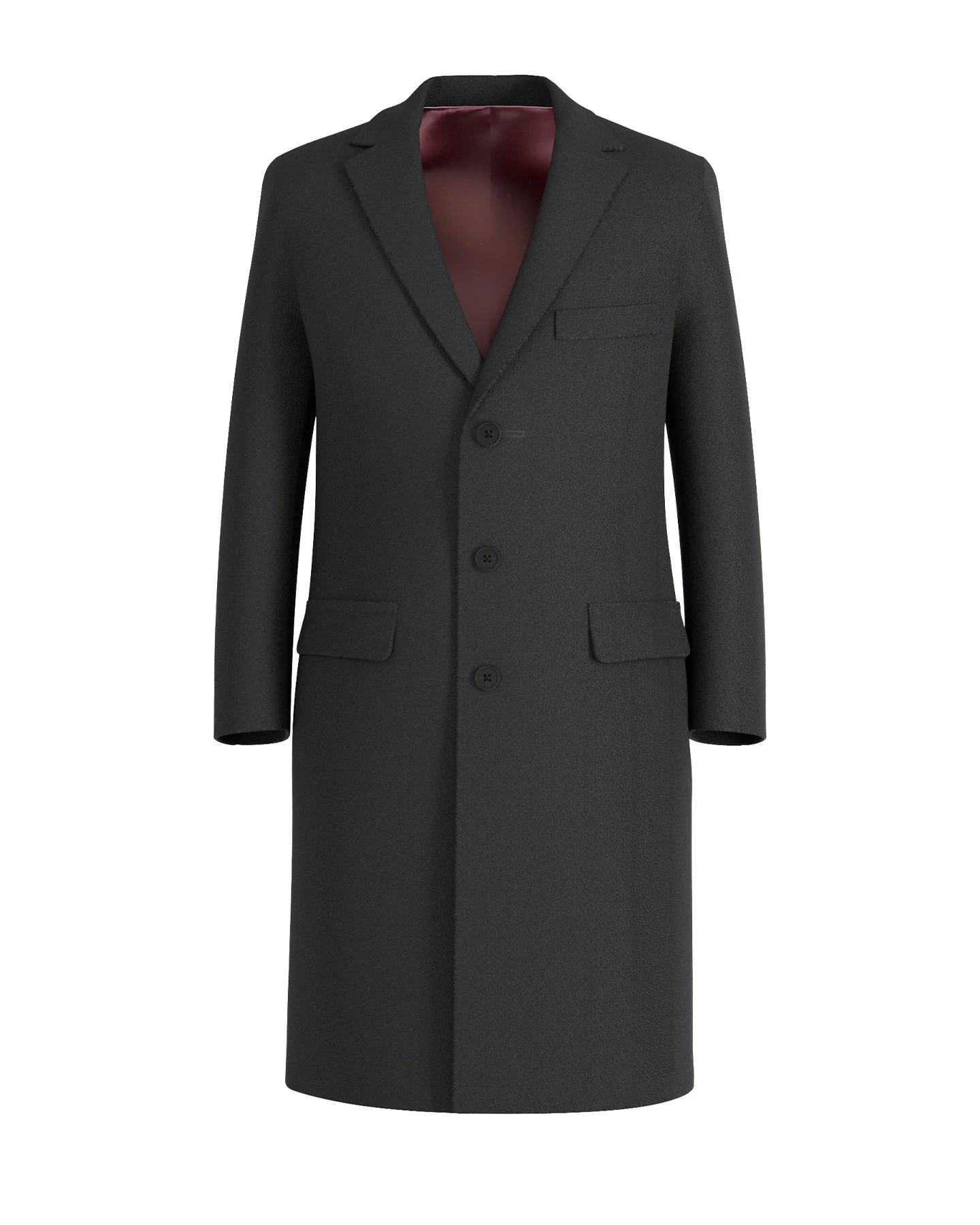 Cappotto in lana-cashmere mélange grigio scuro