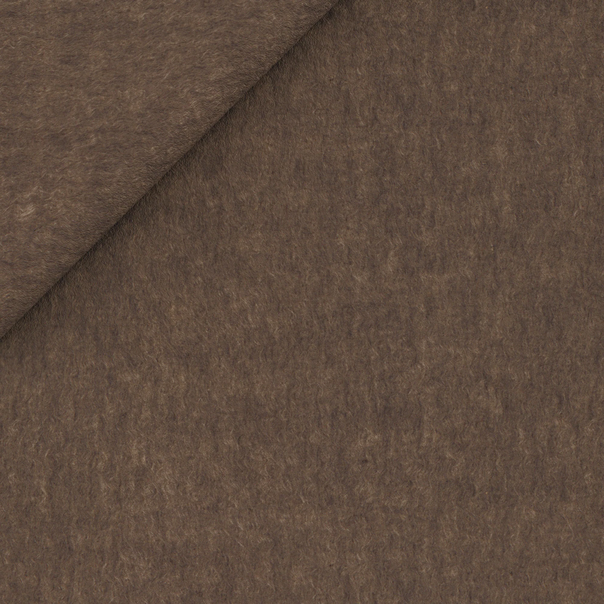 Cappotto Signature a pelo in yak color tortora - Image 3