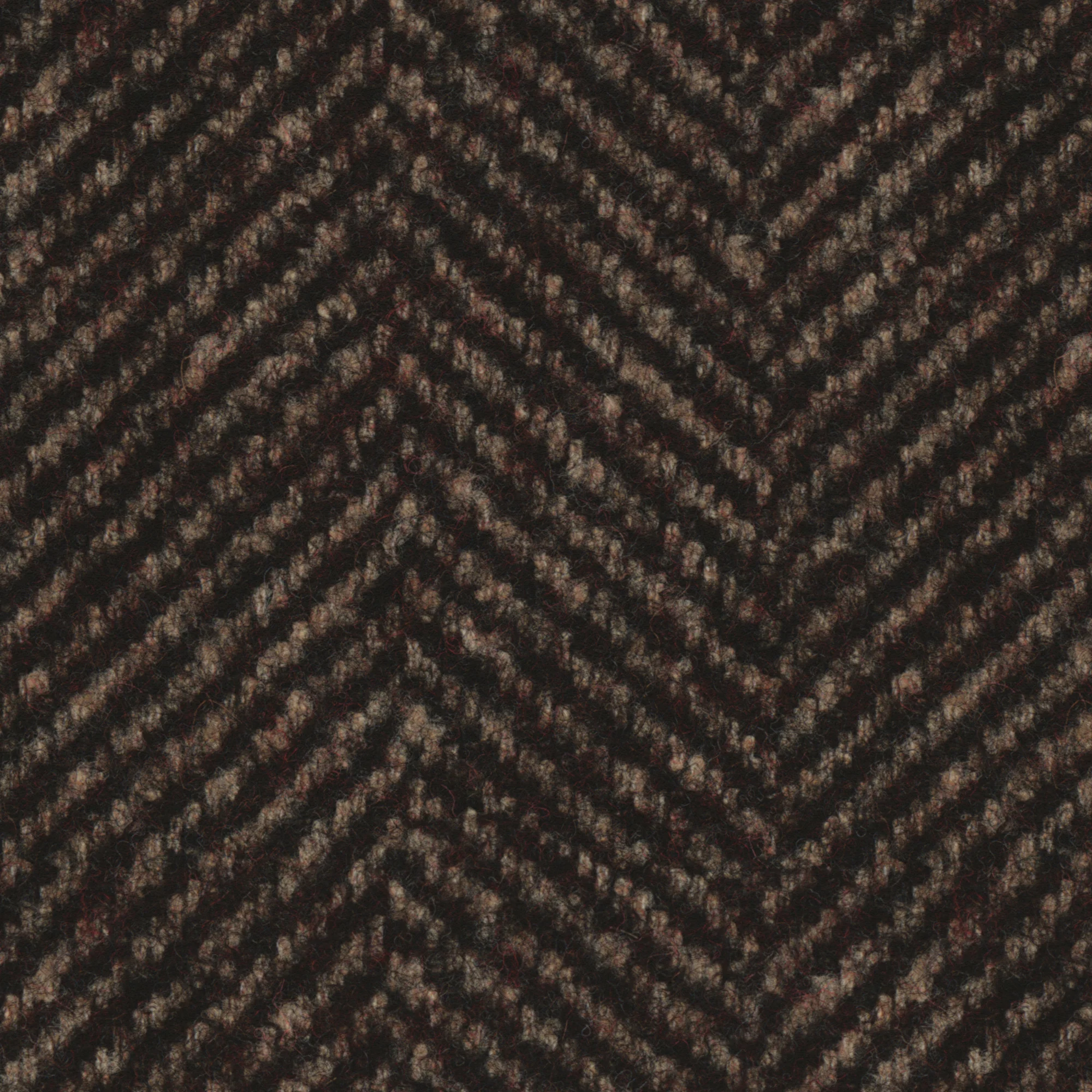 Cappotto Signature in lana e baby alpaca spigato marrone - Image 4
