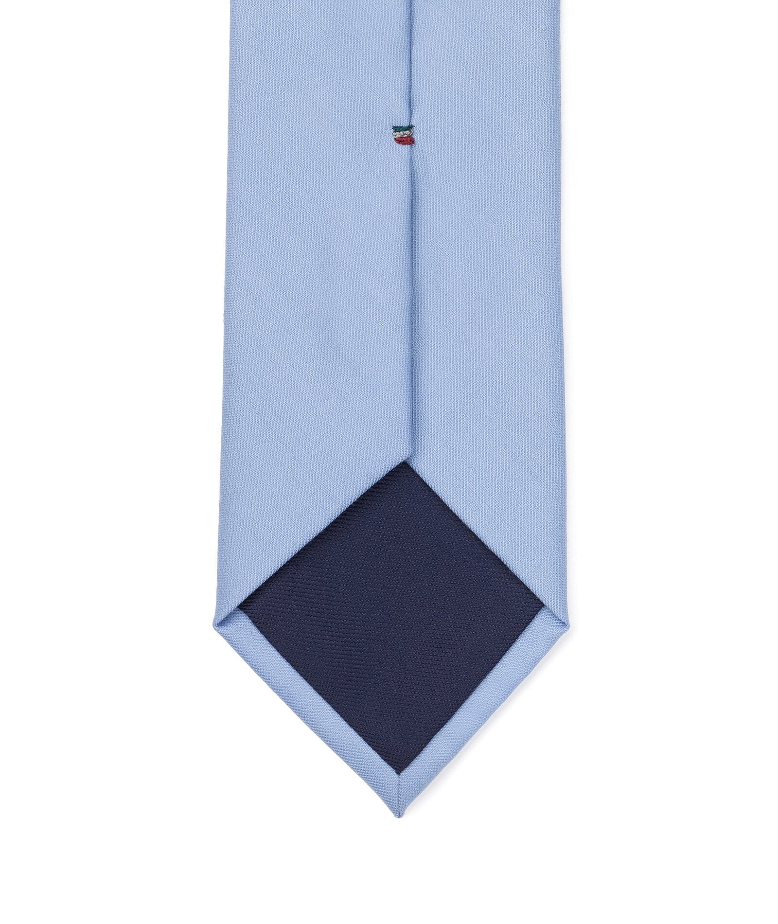 Cravatta Uomo Azzurro chiaro in Lana Fatta a Mano - Image 3