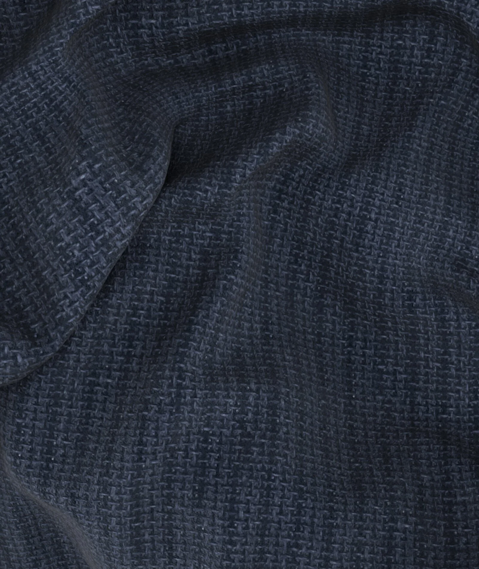 Giacca Blu a Righe Lana Lino - Image 3