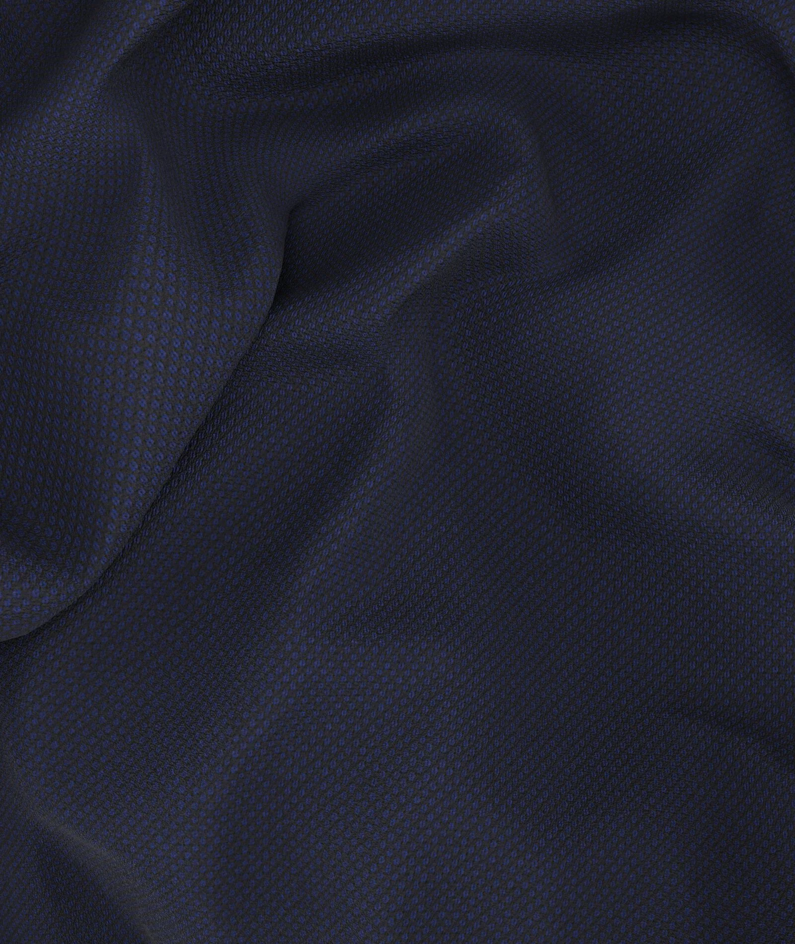 Giacca Blu in Occhio di Pernice di Lana - Image 3