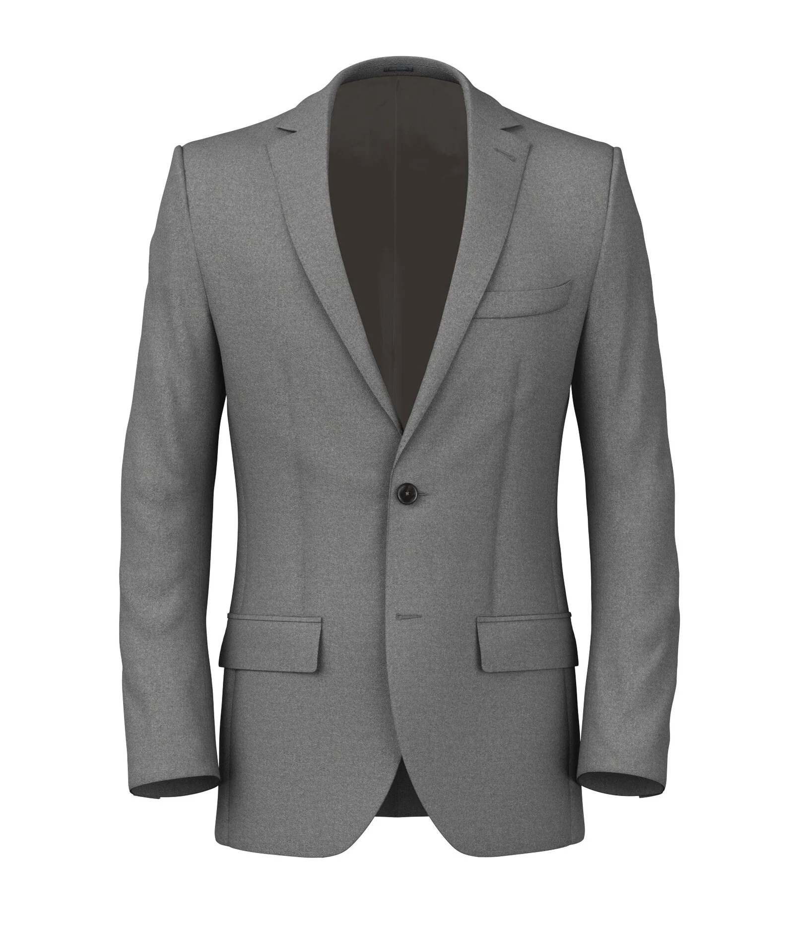 Giacca Grigio in Twill di Lana
