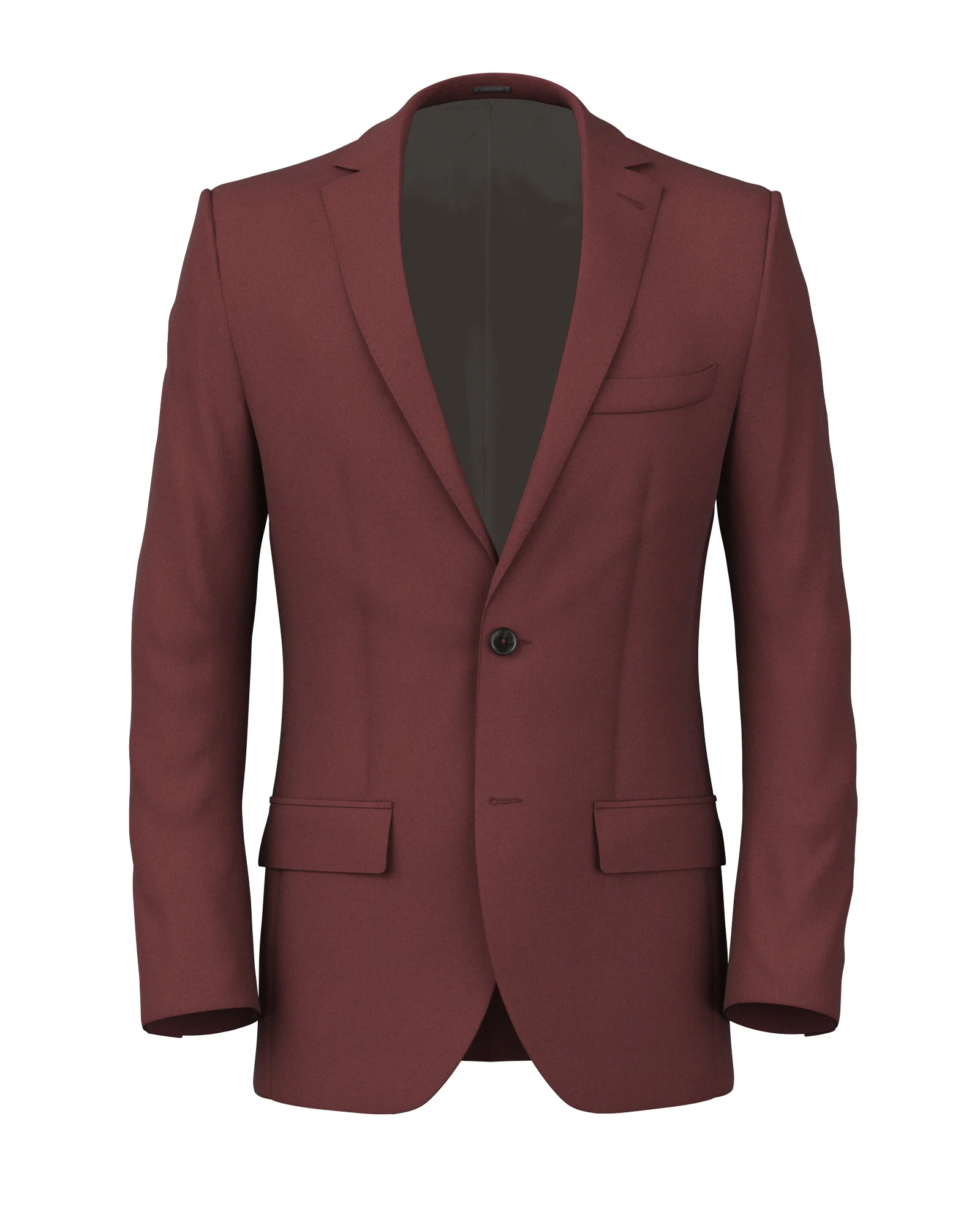 Giacca in cotone e cashmere color granata