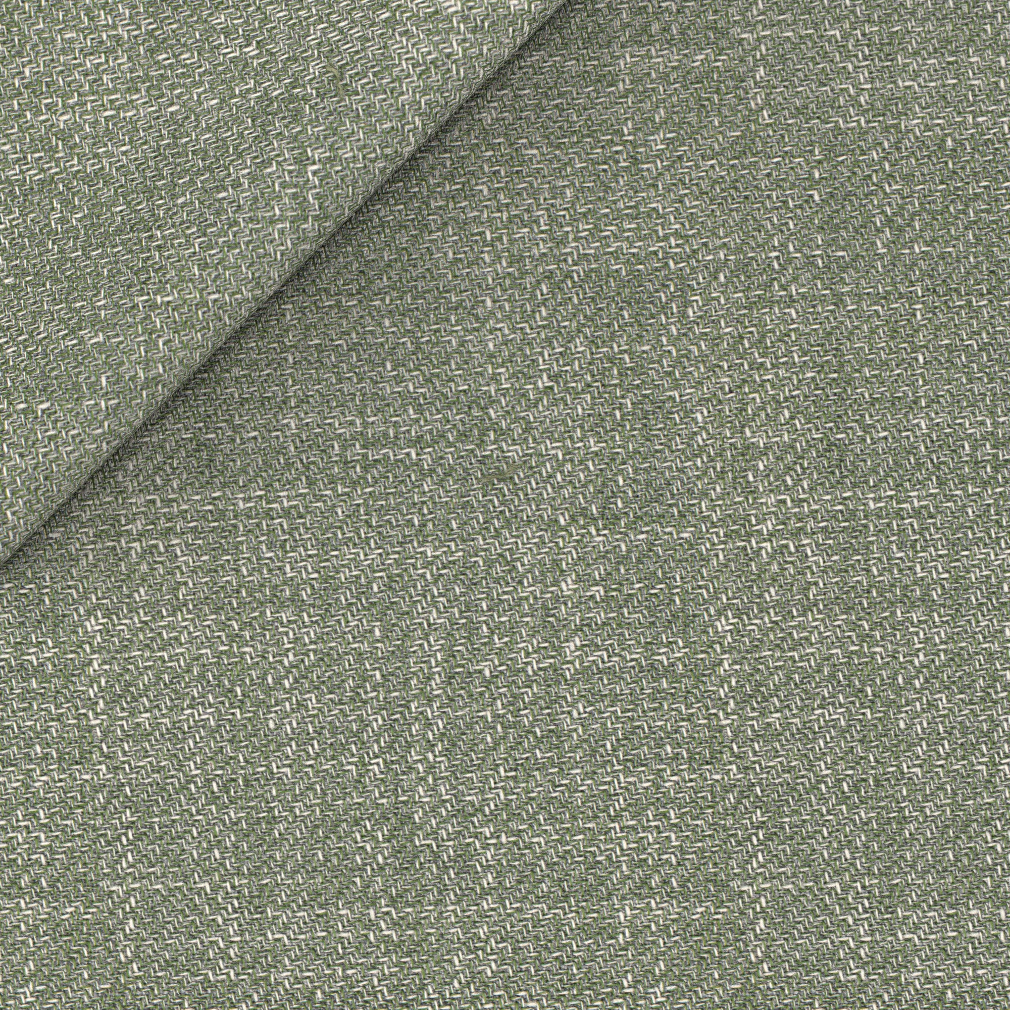 Giacca in cotone lana verde mélange - Image 4