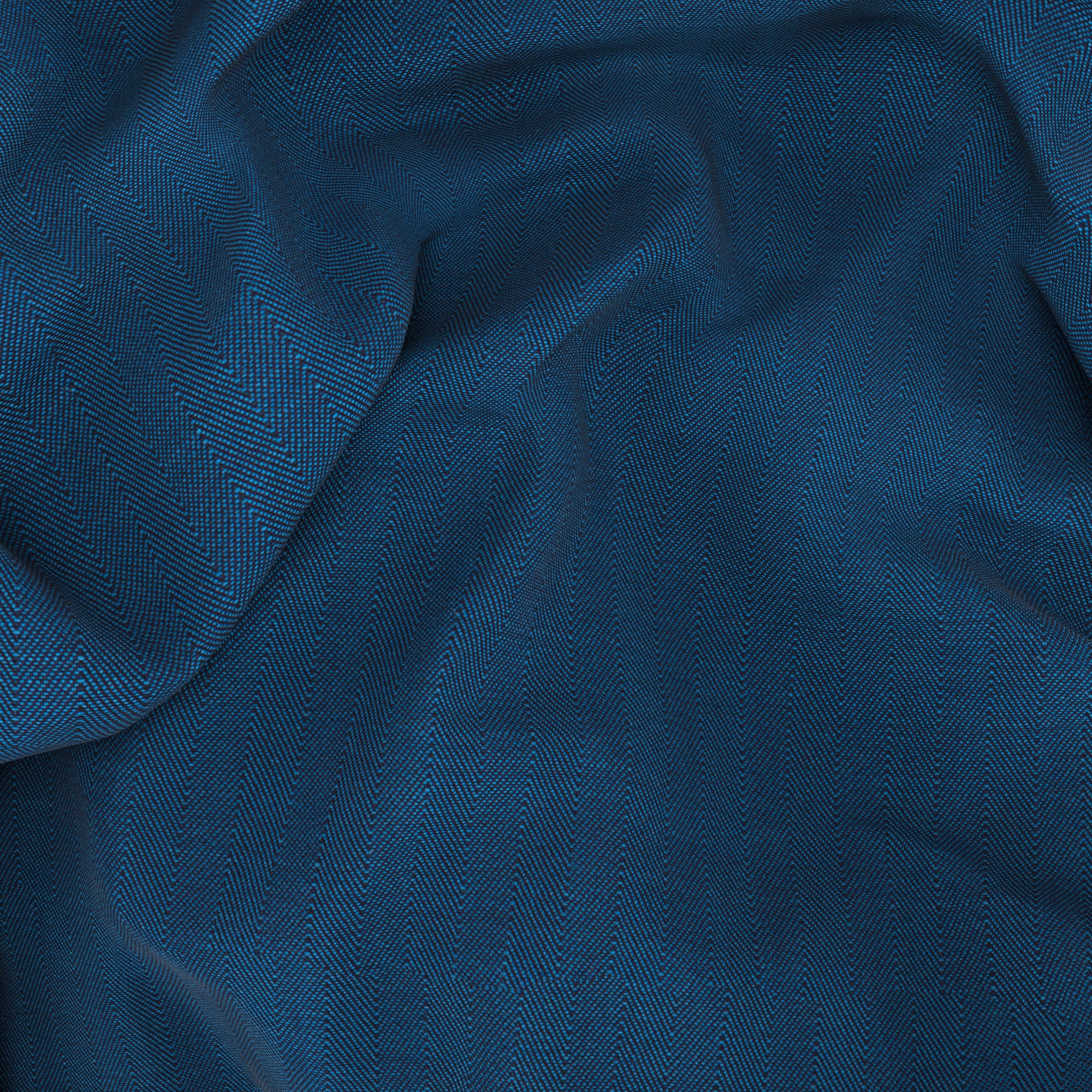 Giacca in lana spigata solaro blu e azzurro - Image 3