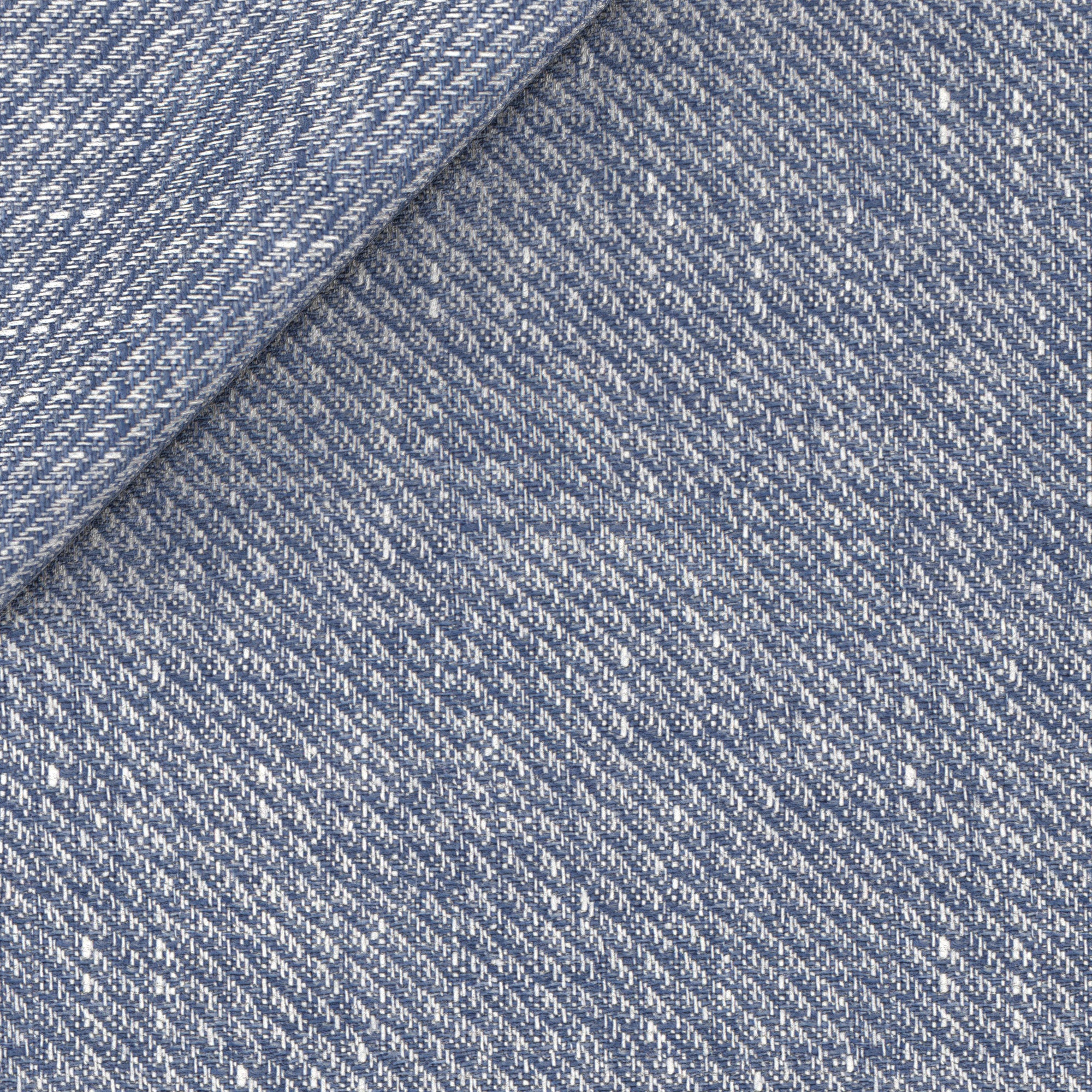 Giacca Safari in lino microdesign diagonale azzurra - Image 7