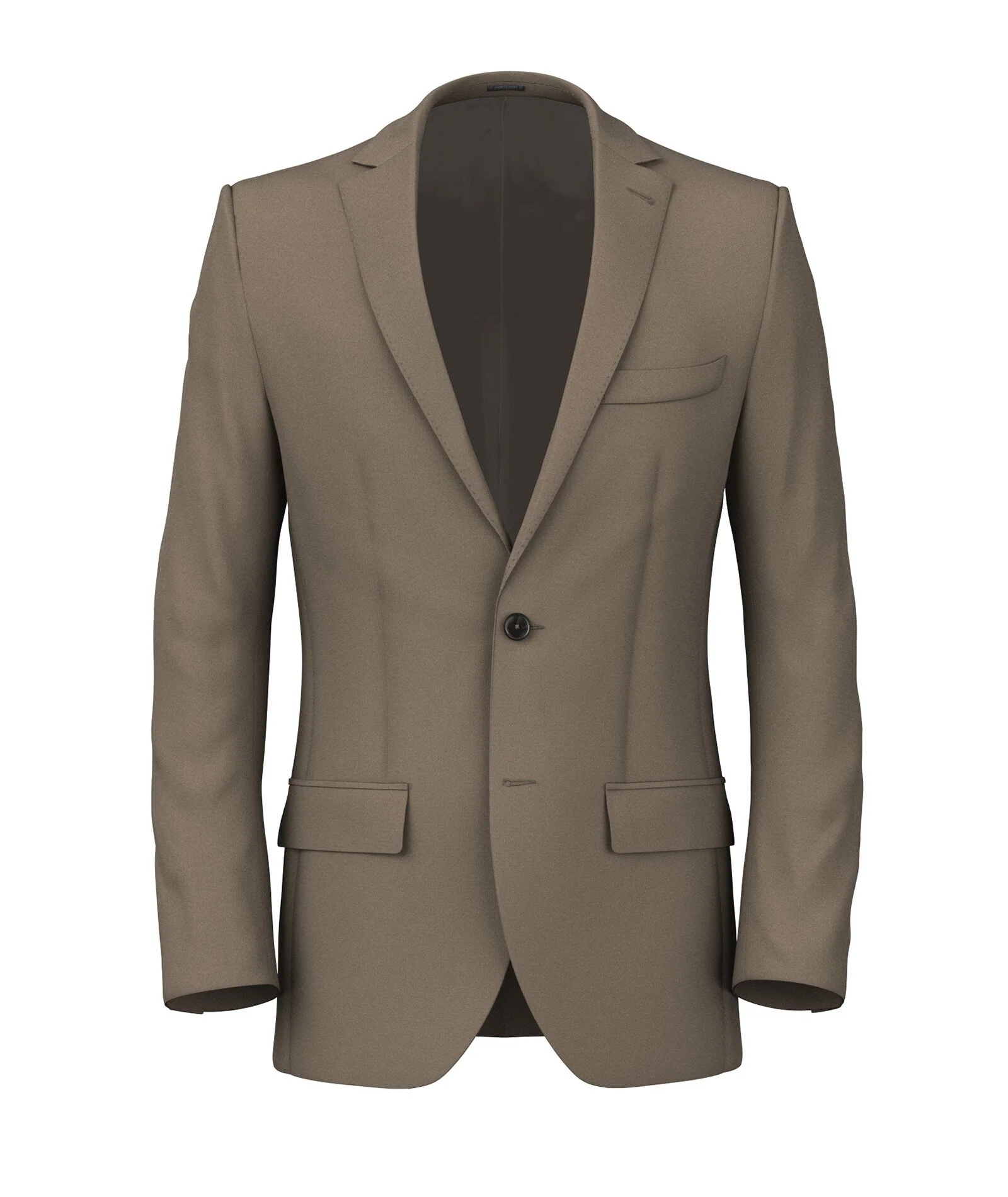Giacca su Misura da Uomo Beige biscotto in Tela di Lana bistretch