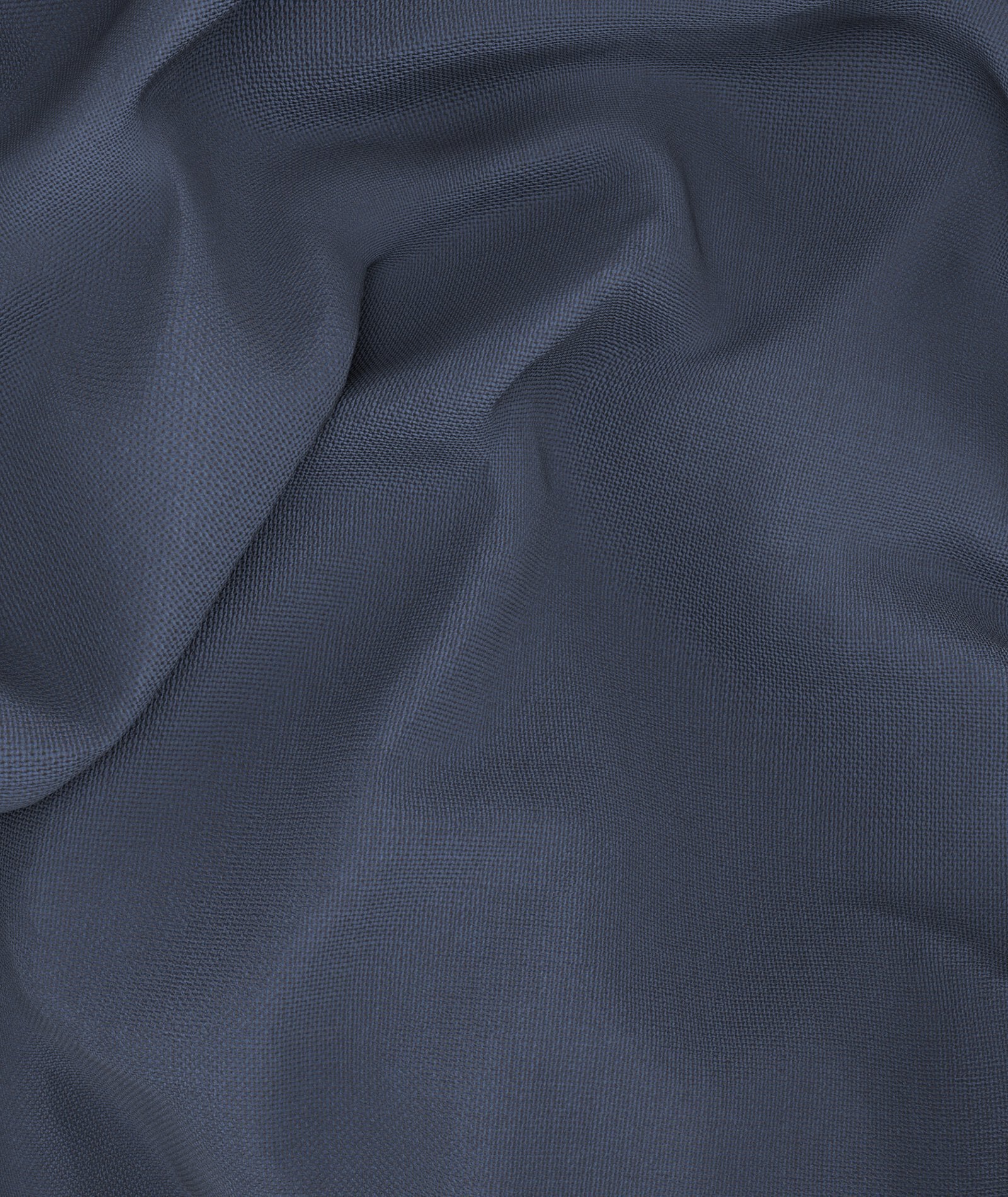 Giacca Su Misura da Uomo Blu Doppio Ritorto in Lana - Image 3