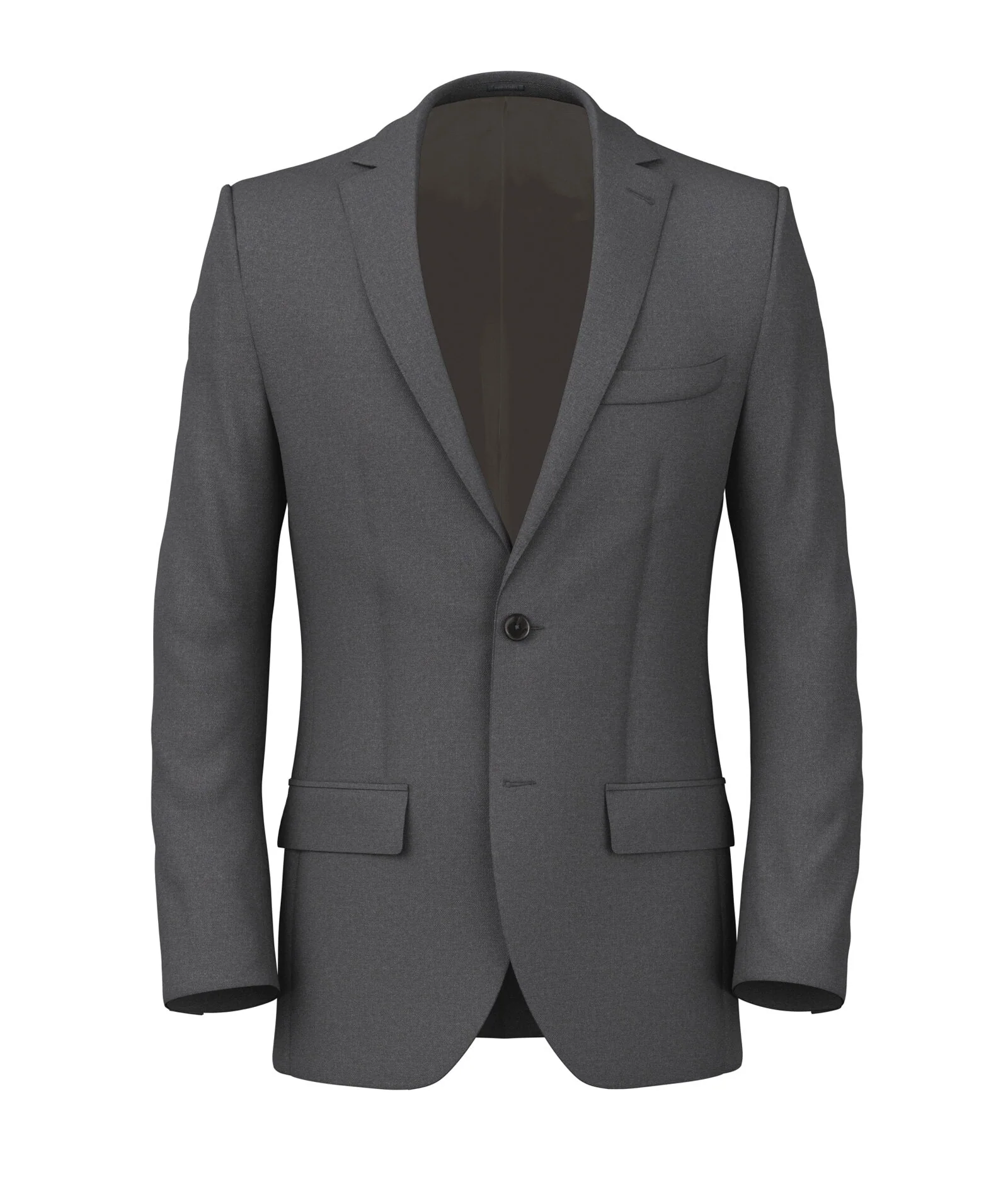 Giacca Su Misura da Uomo grigia in twill di lana