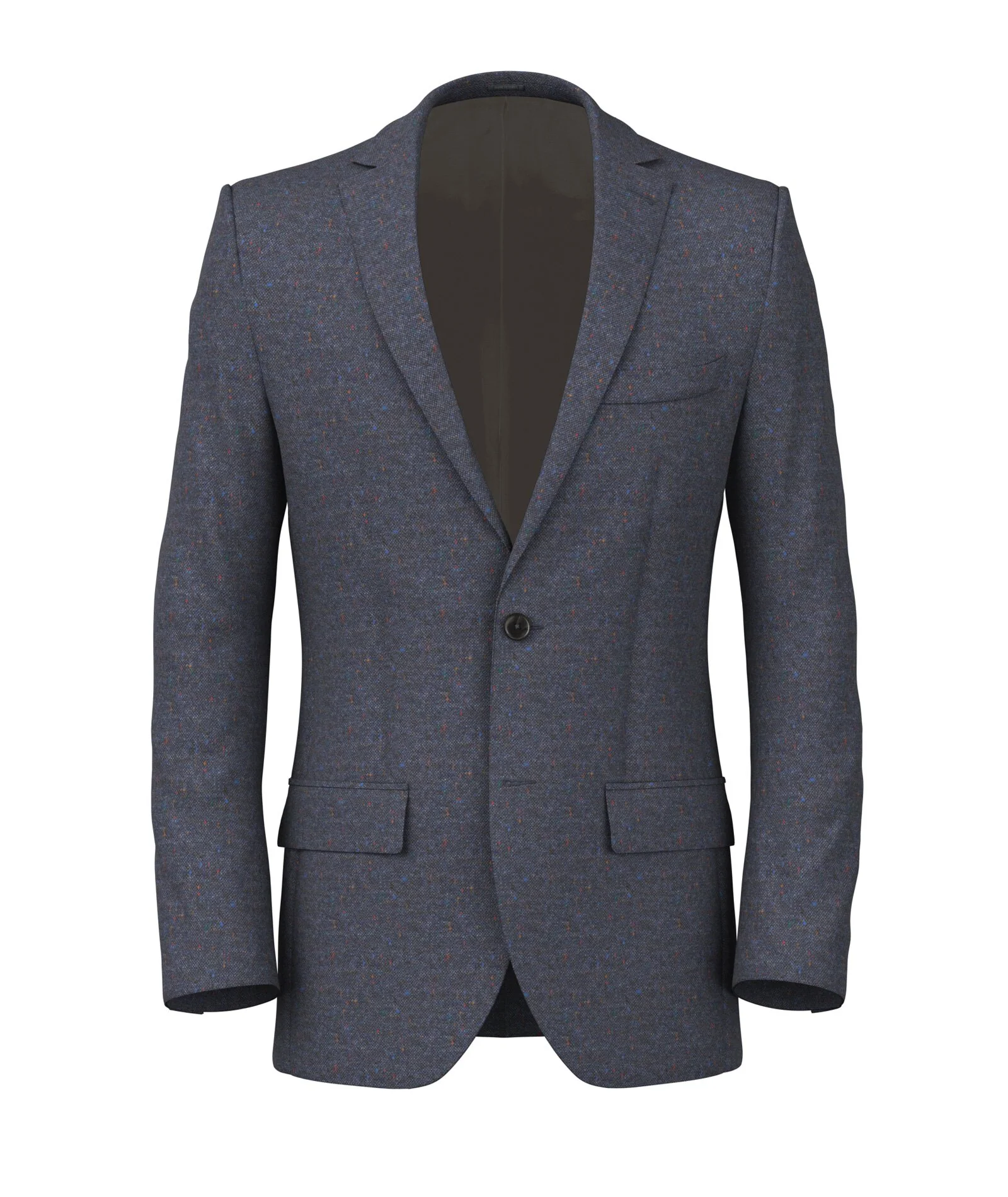 Giacca Su Misura da Uomo in lana knickerbocker blu