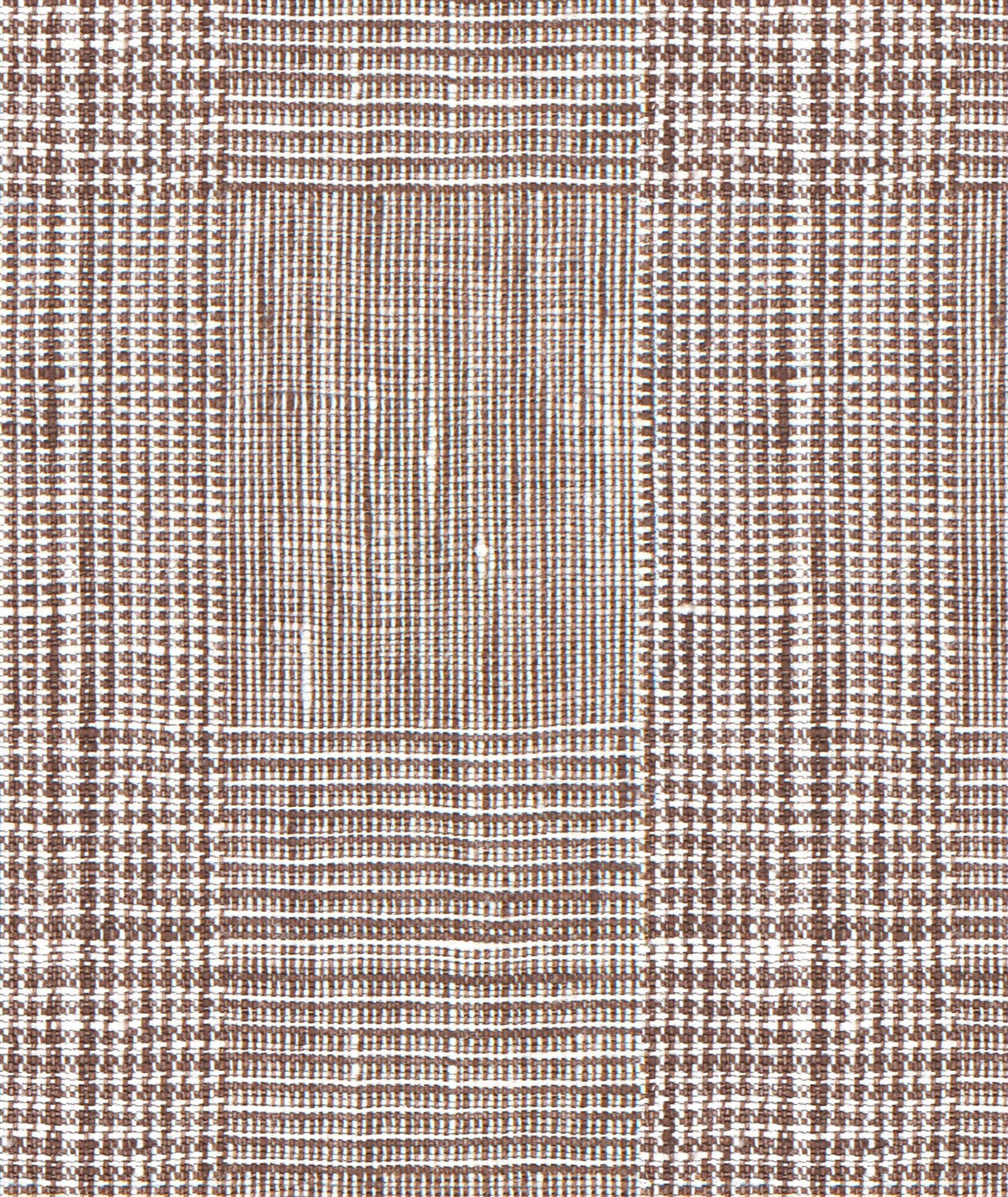 Giacca Su Misura da uomo principe di Galles marrone e bianco in lino - Image 2