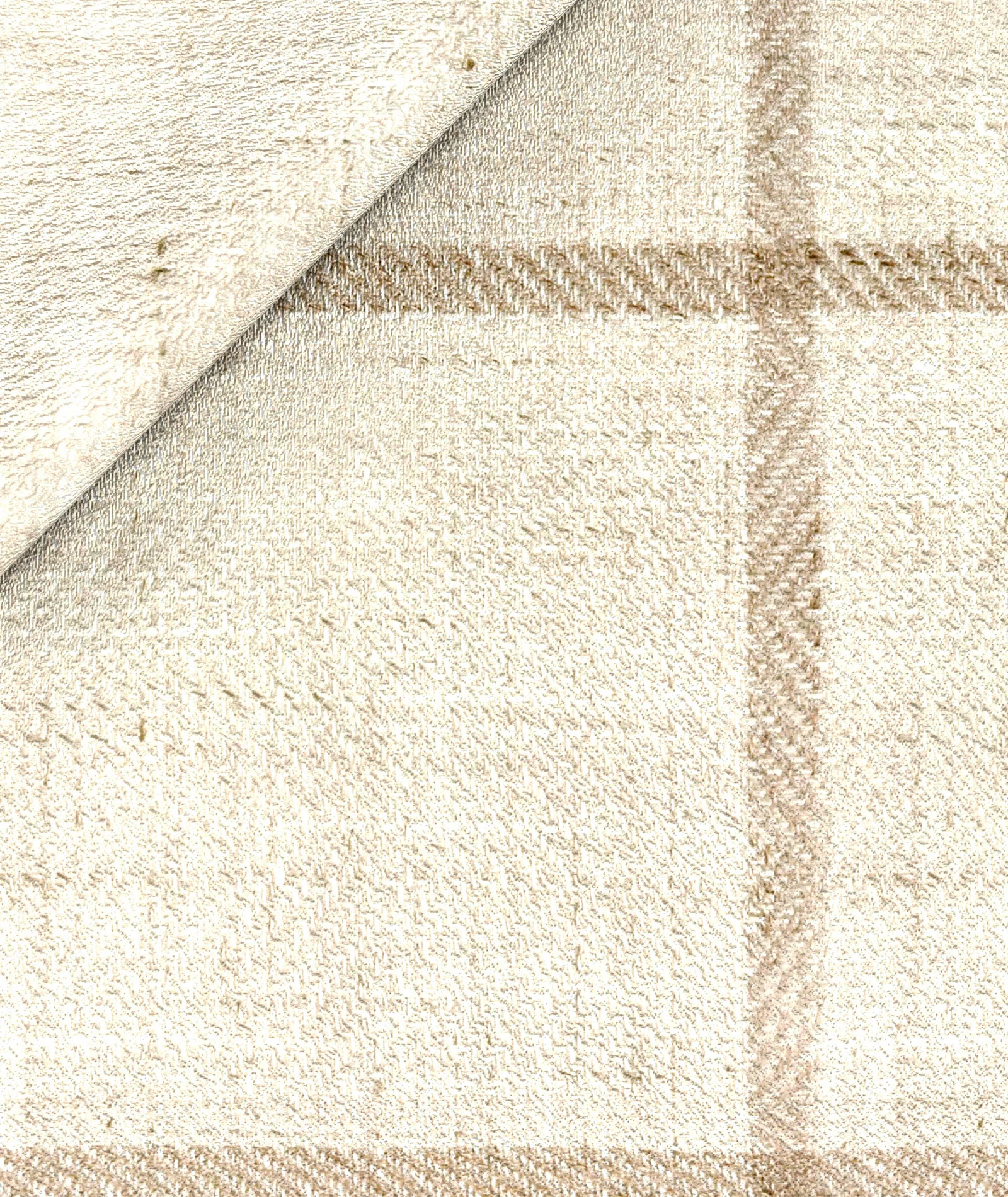 Giacca Su Misura in lino-lana a quadri beige - Image 3