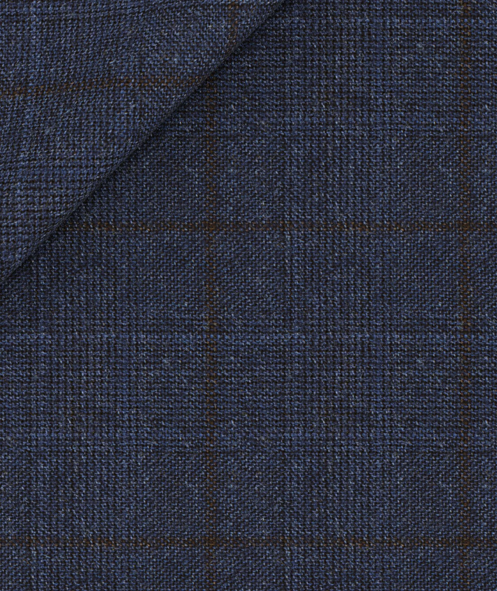 Gilet Flanella Pettinata Principe Galles Blu - Image 2