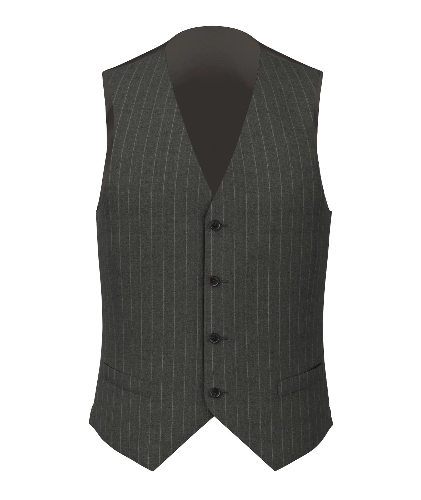 Gilet Icon Gessato Grigio