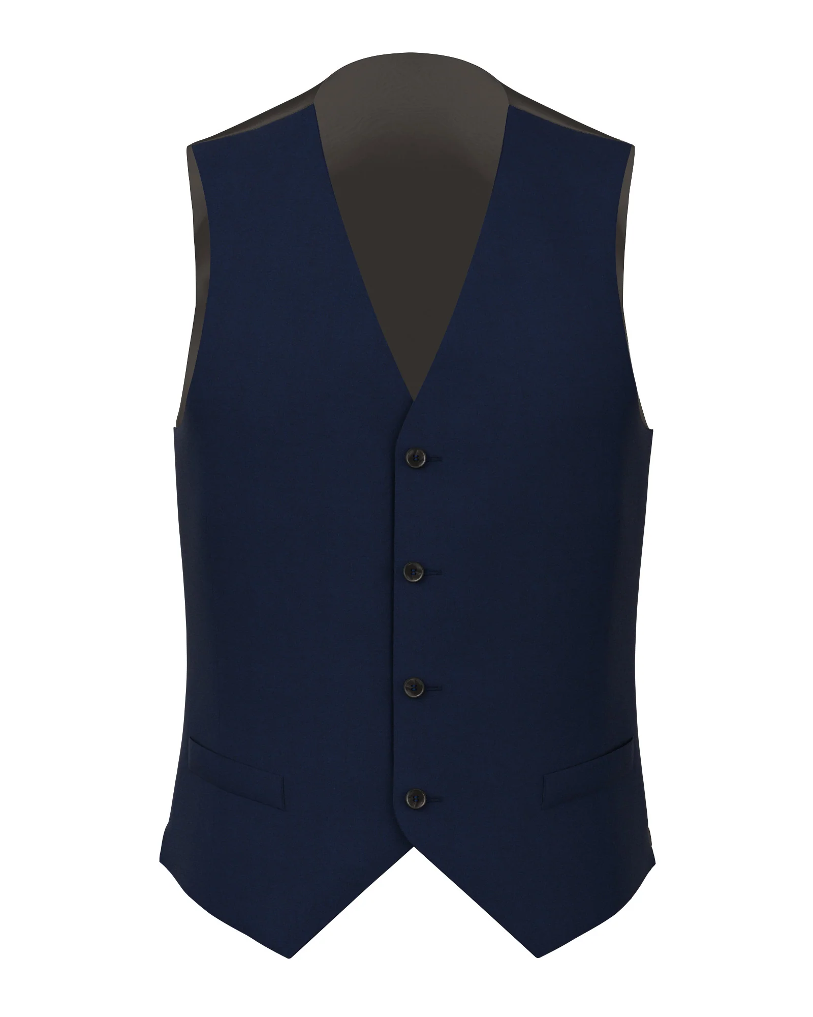 Gilet in lana e mohair blu