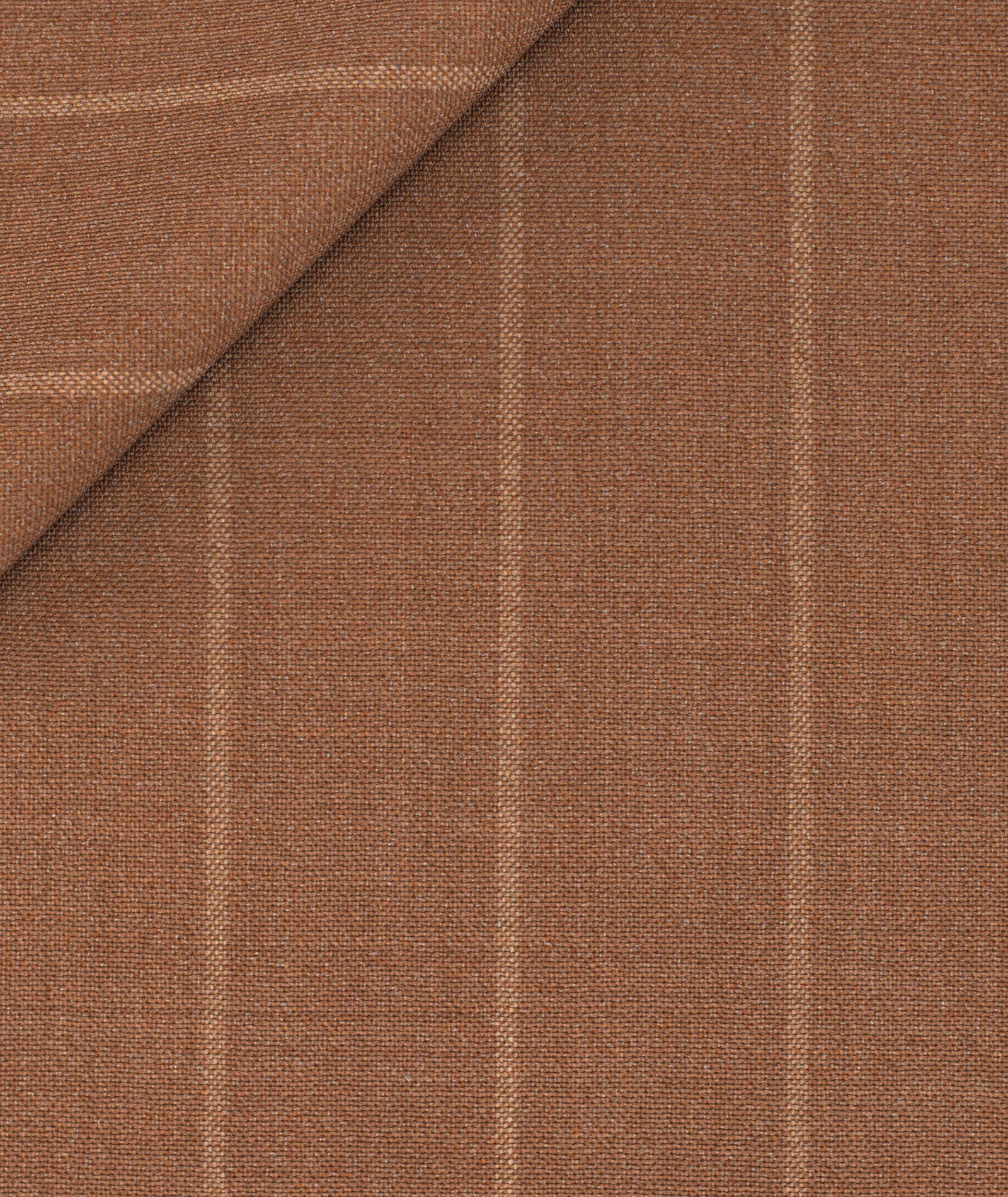 Gilet in lana-seta gessato color mattone - Image 3