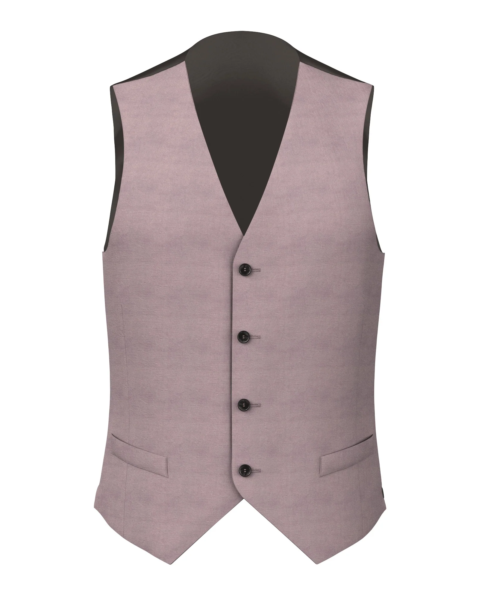 Gilet in lino e cotone rosa
