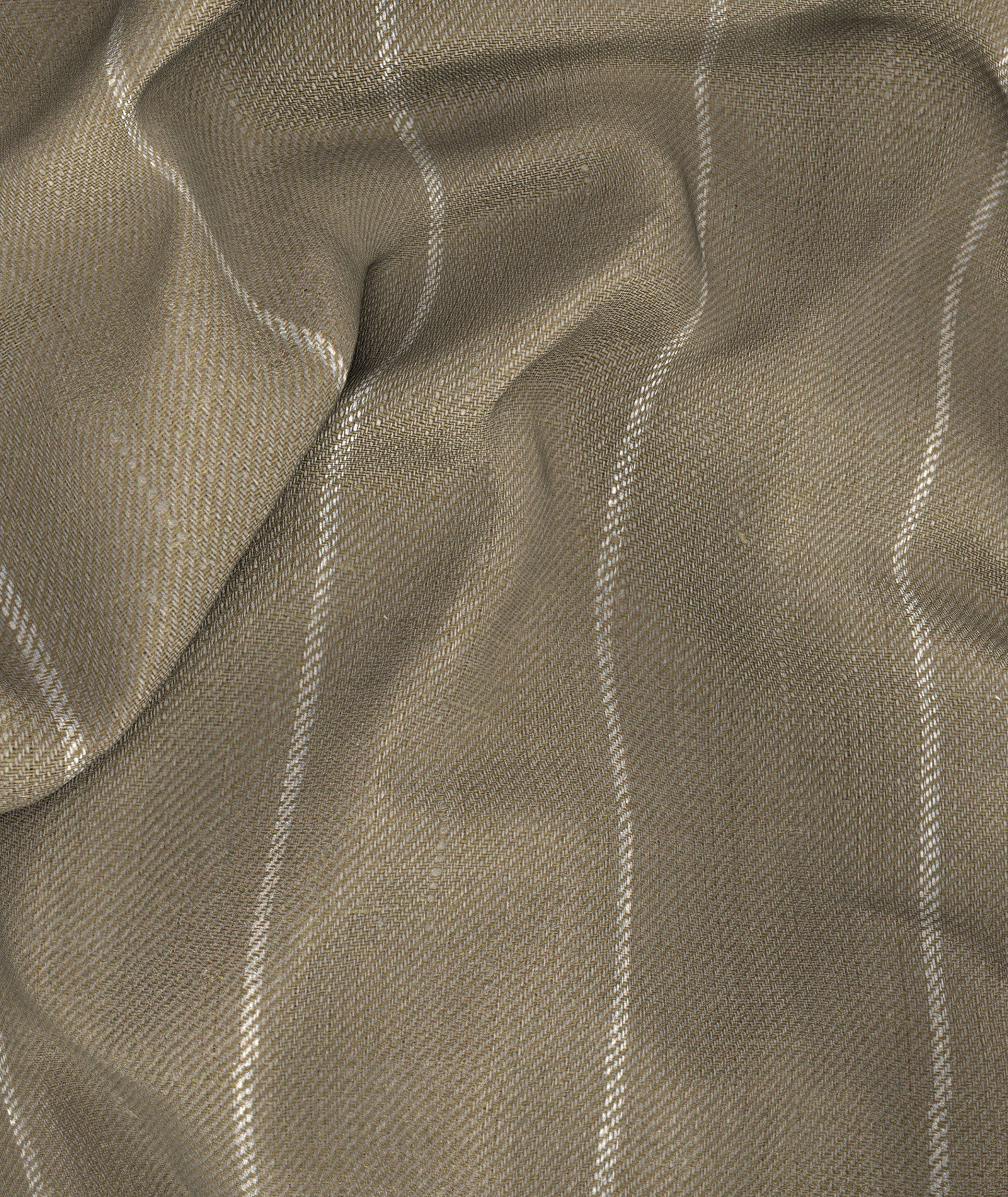 Gilet in lino gessato verde salvia - Image 4
